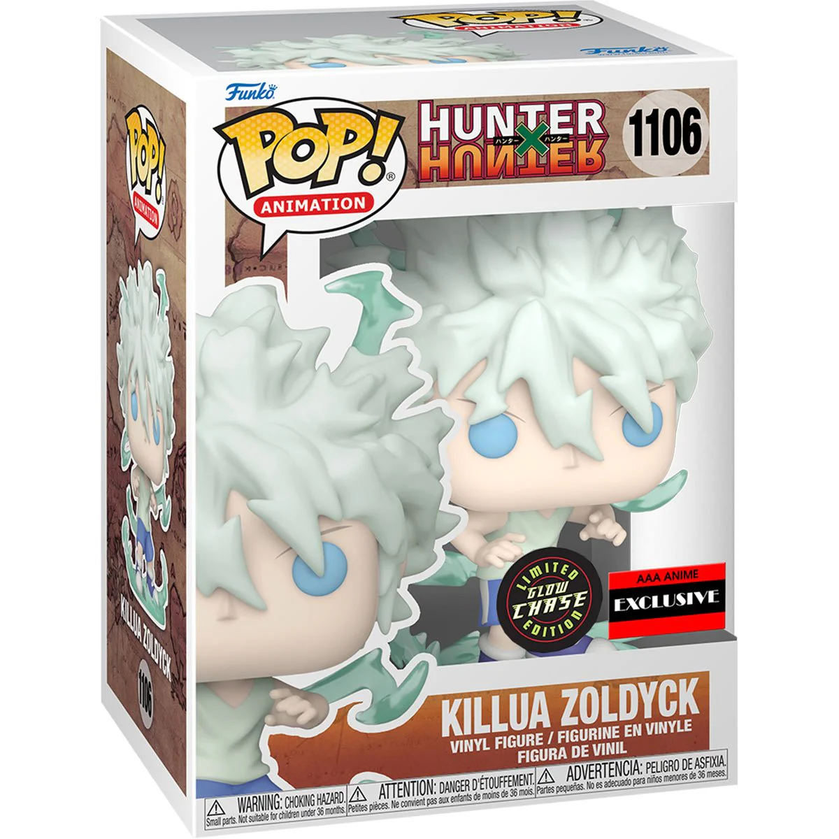 Funko Pop! Animation: Hunter x Hunter - Killua Zoldyck Godspeed Chase AAA Anime Exclusive - Image 2
