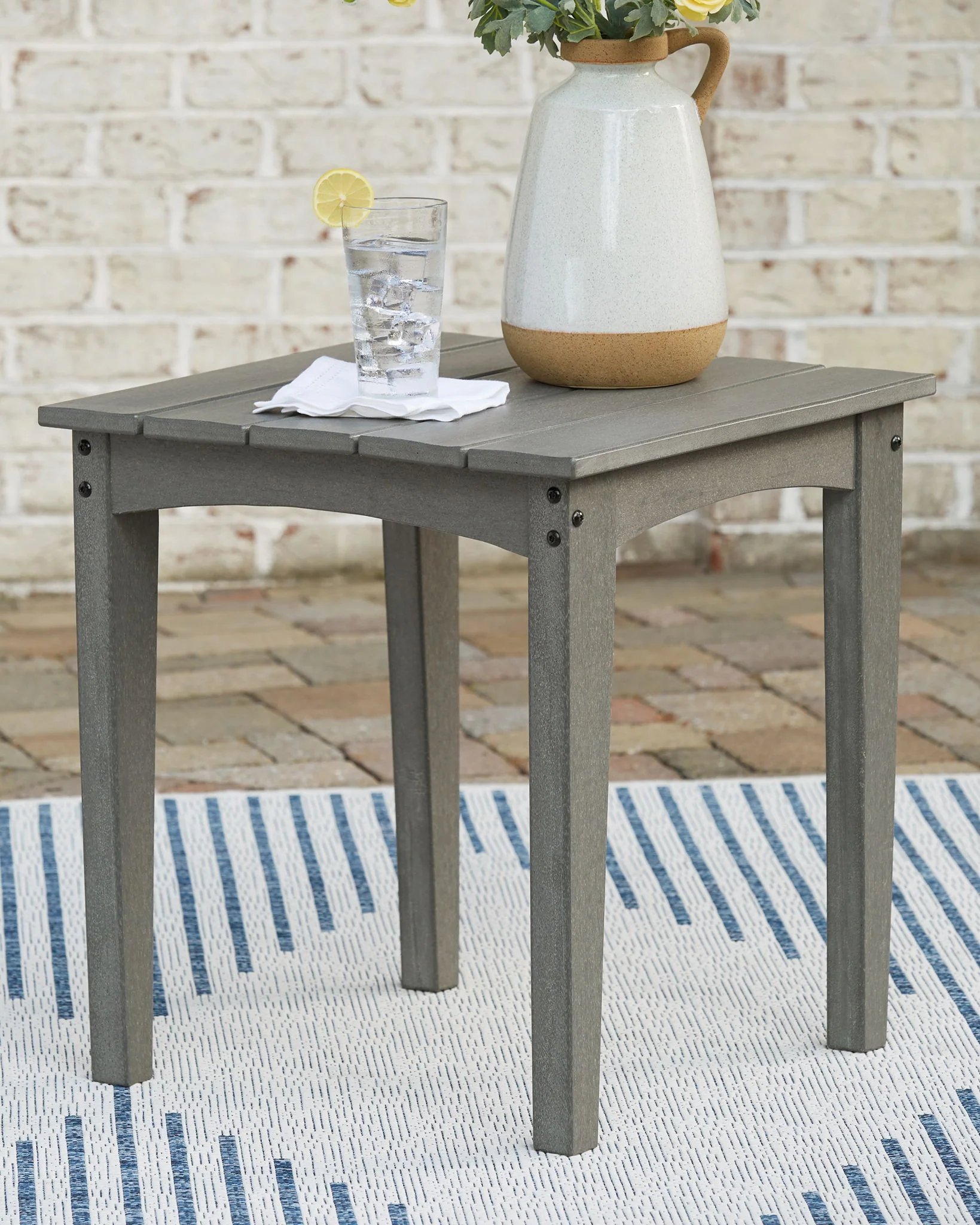 Visola - Square End Table - Gray - Image 3