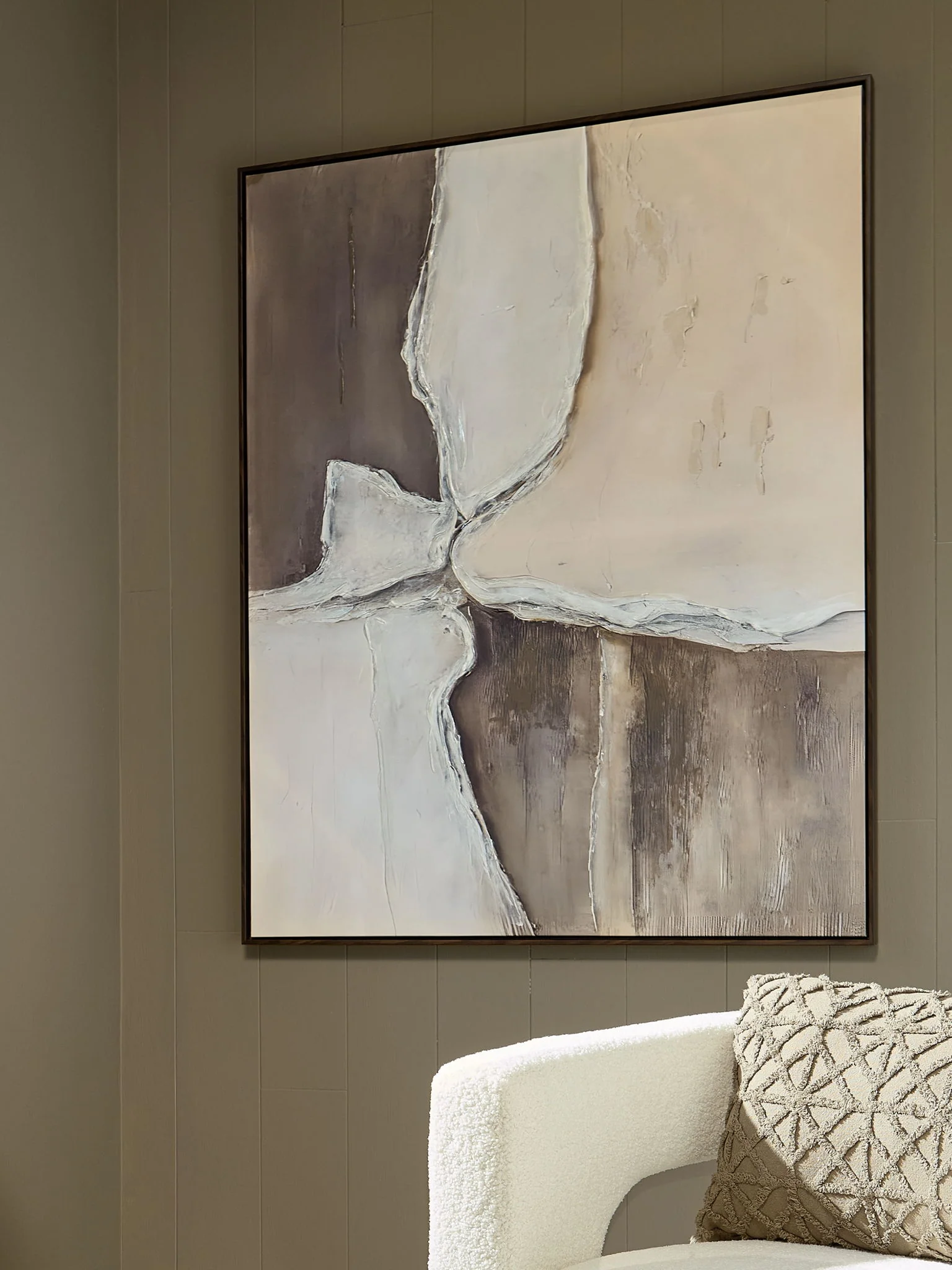 Junward - Wall Art - Brown / Tan / White - Image 2
