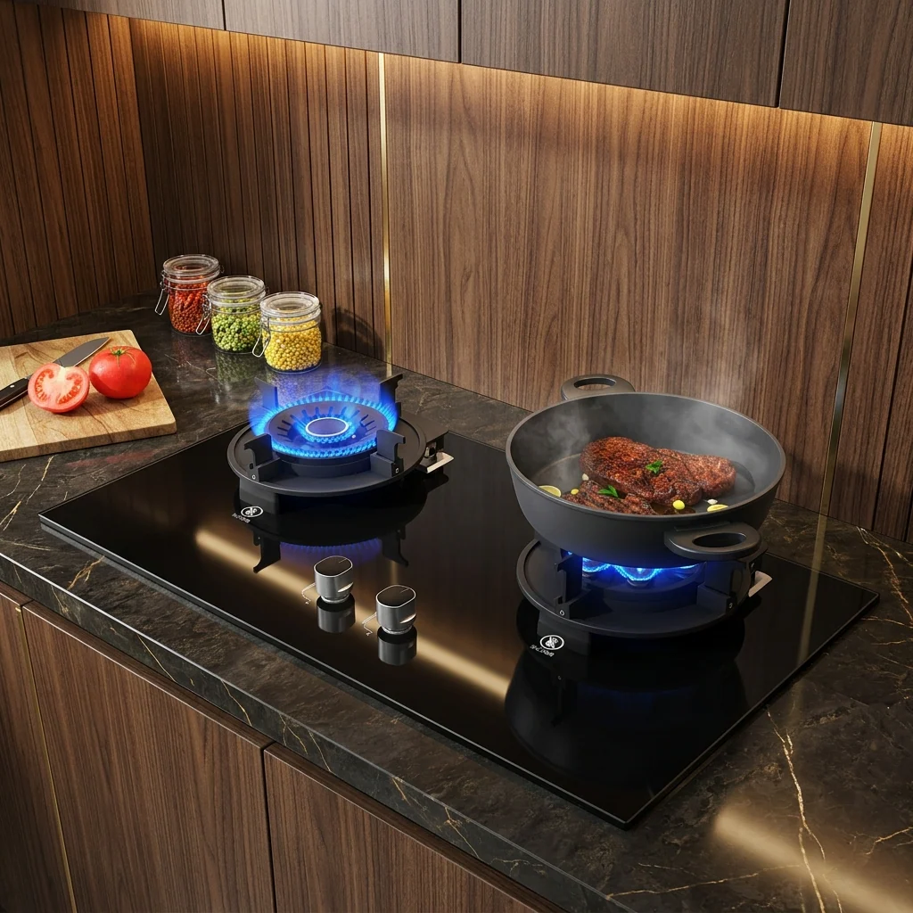 Liftable Double Gas Stove - Image 1