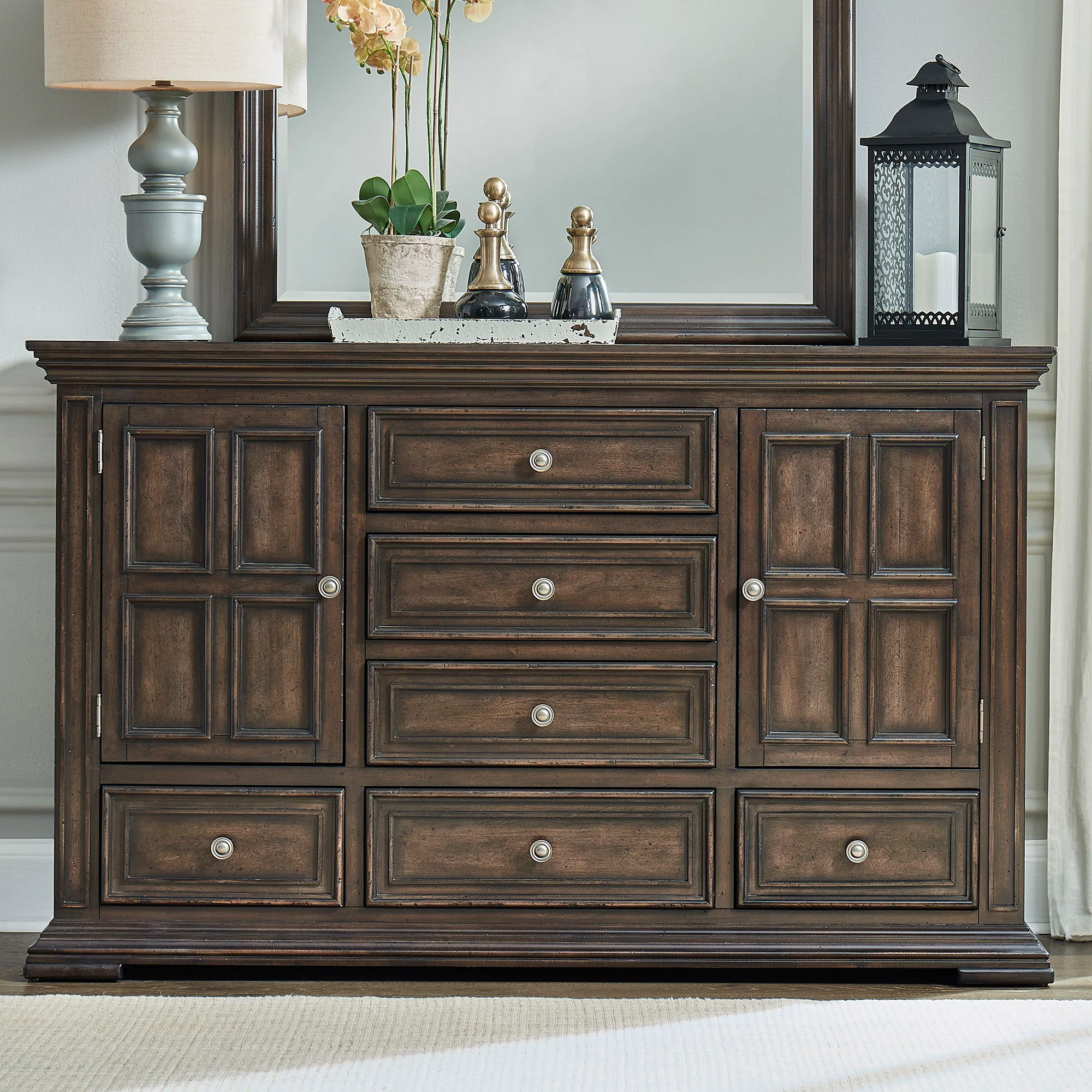 Big Valley - 2 Door 6 Drawer Dresser - Image 1