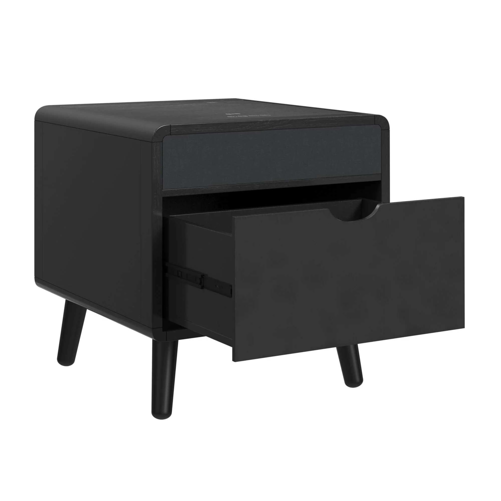 Halo - Square Smart End Table - Black - Image 3