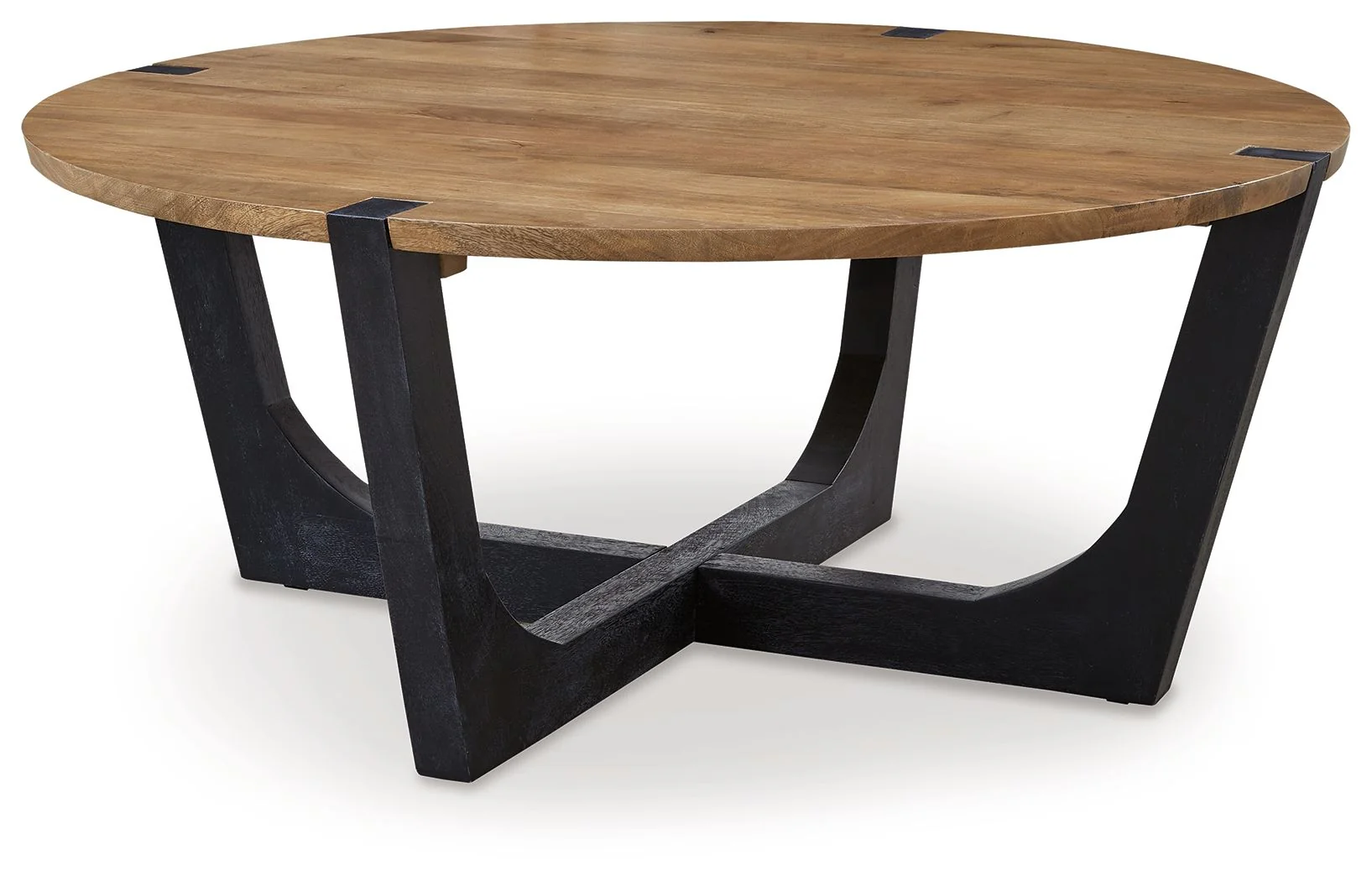 Hanneforth - Round Cocktail Table - Brown - Image 1