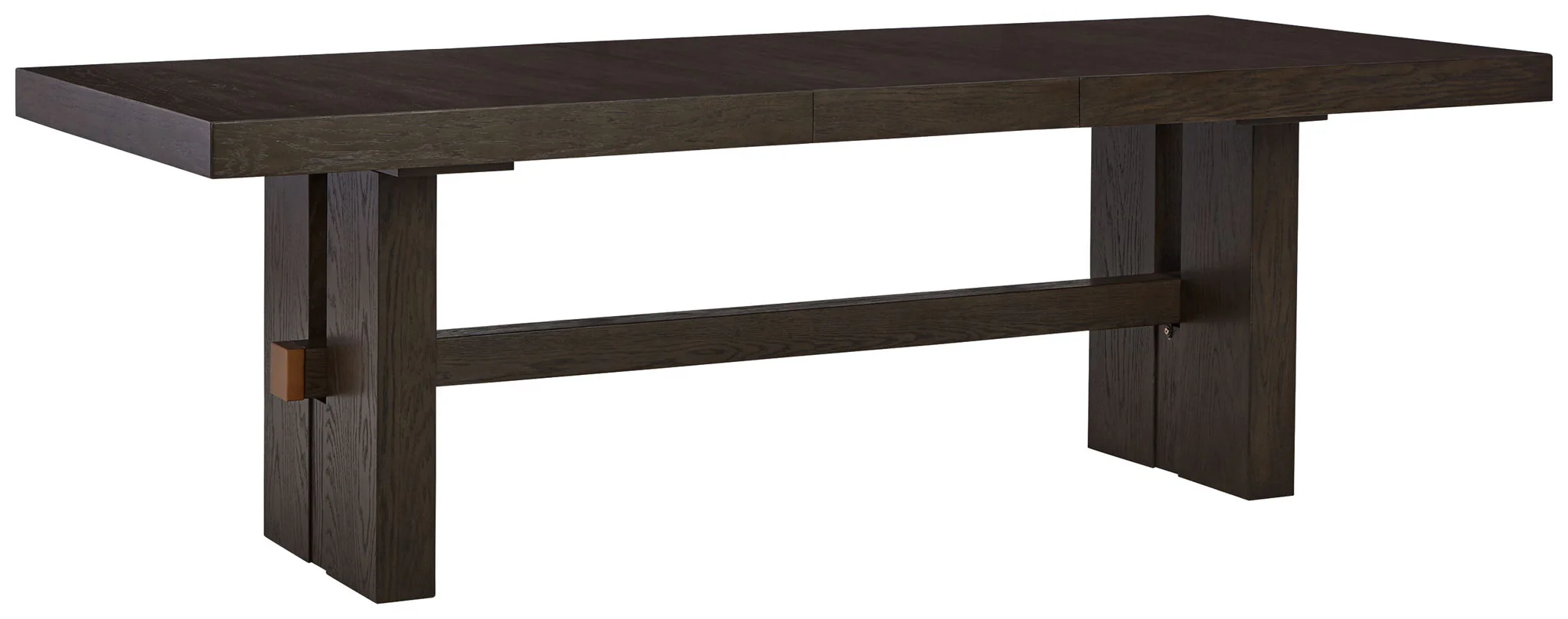 Burkhaus – Rectangular Dining Room Extension Table – Dark Brown