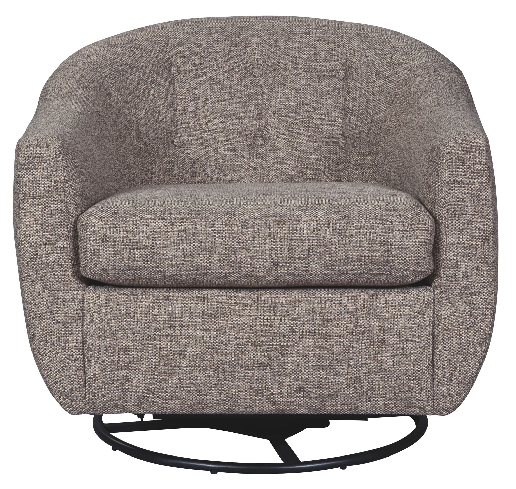 Upshur - Swivel Glider Accent Chair - Taupe - Image 2