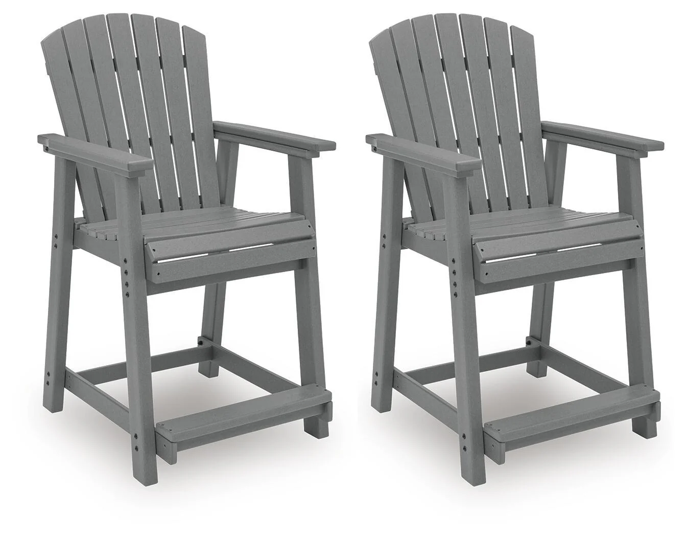 Sanctuary Beach - Barstool (Set of 2) - Dark Gray - Image 1