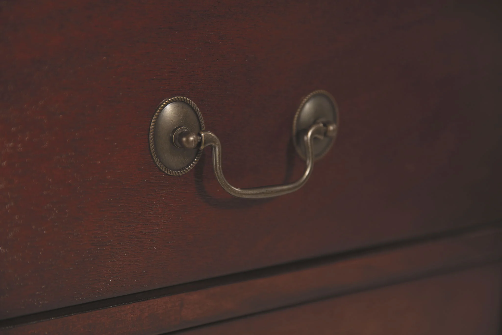 Alisdair - Two Drawer Night Stand - Reddish Brown - Image 3