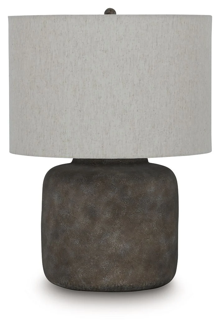 Zandophen – Metal Table Lamp – Antique Gray