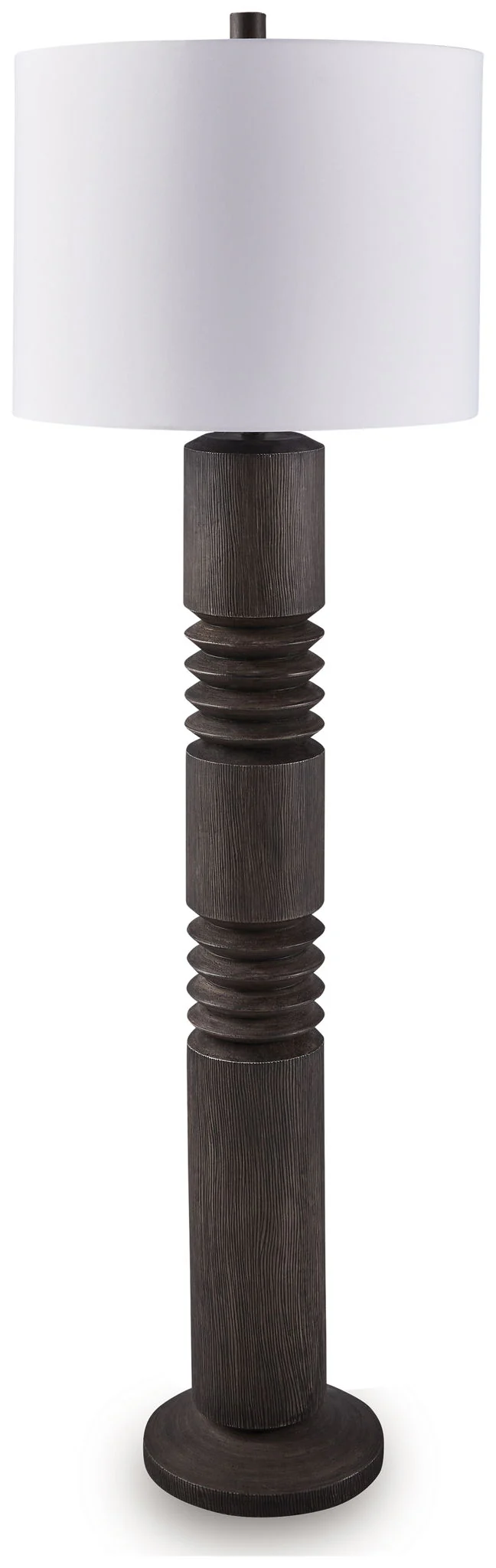 Fainwell – Poly Floor Lamp – Distressed Black