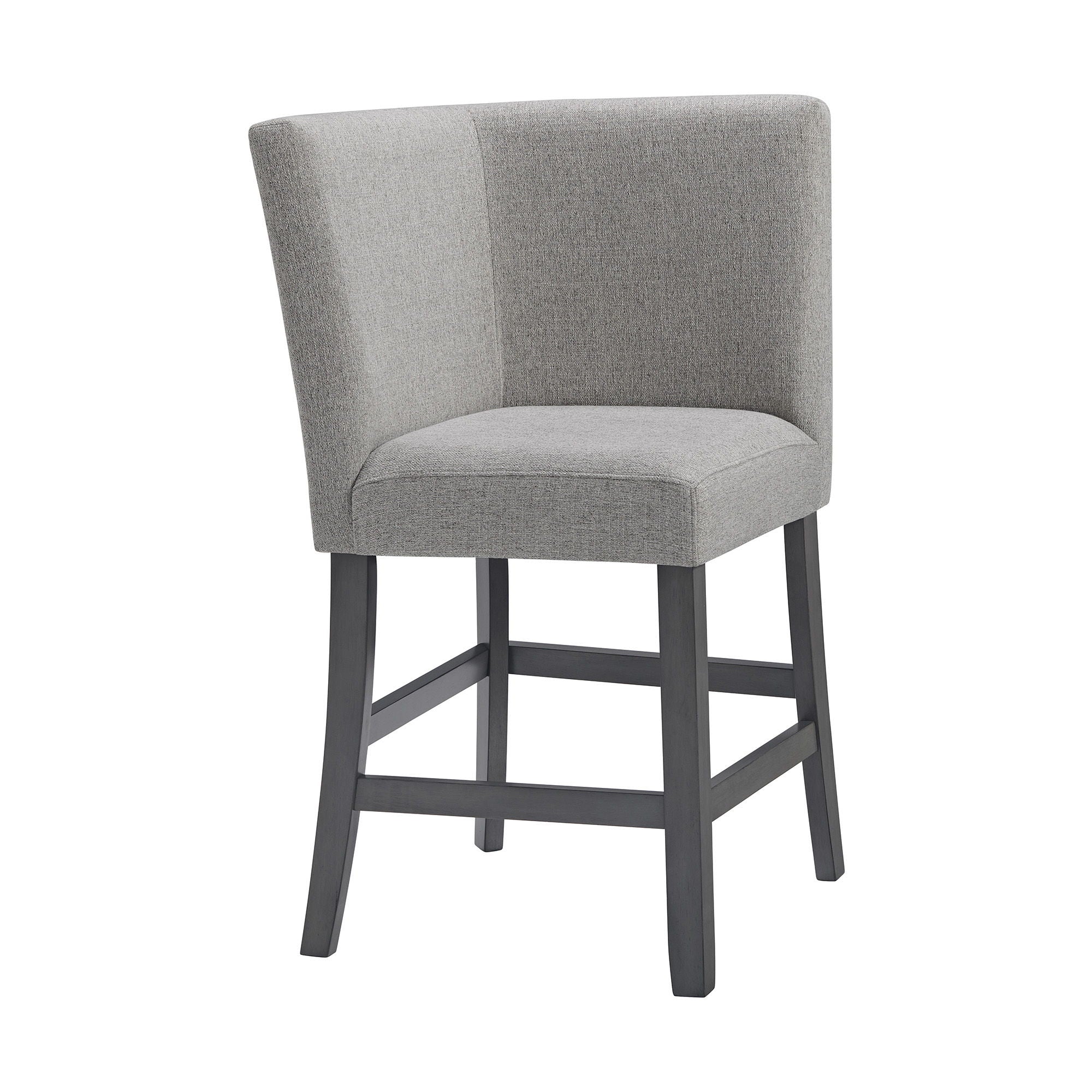 Seneca - Counter 3 Piece Corner Fabric Bench - Gray - Image 2