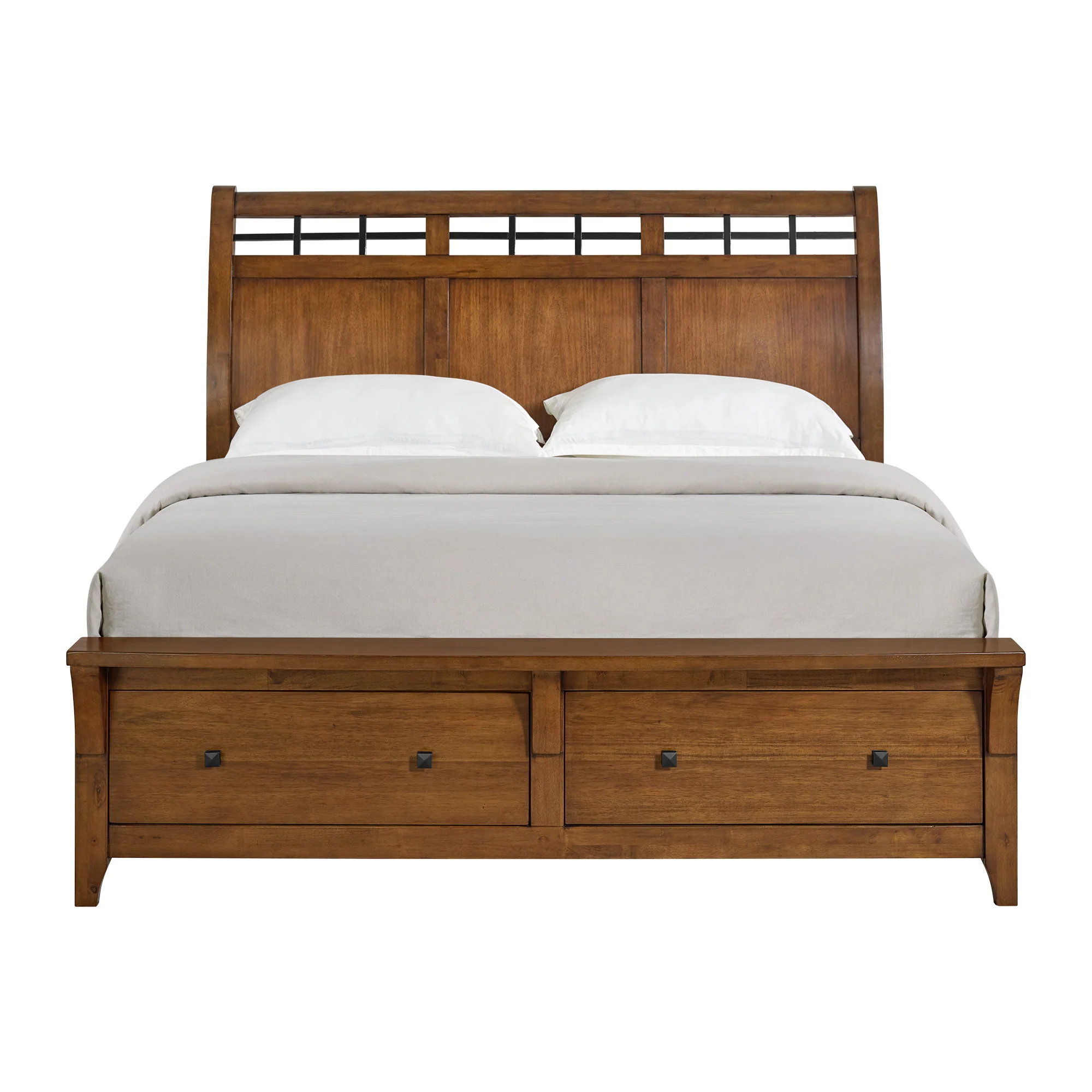 Gage - King Sleigh Headboard - Chestnut - Image 3