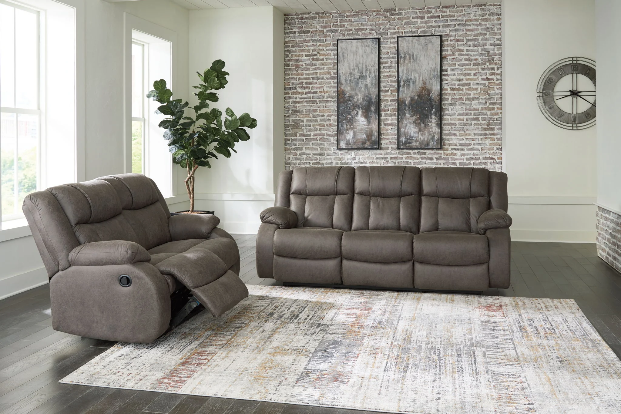 First Base - Reclining Living Room Set - Image 1