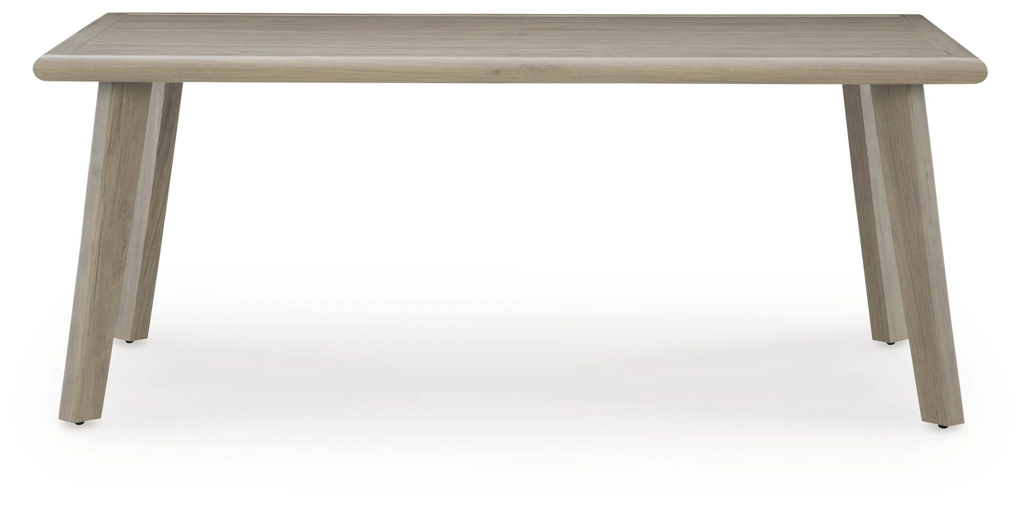 Cliff Trails - Rectangle Dining Table With Umbrella Option - Beige - Image 3