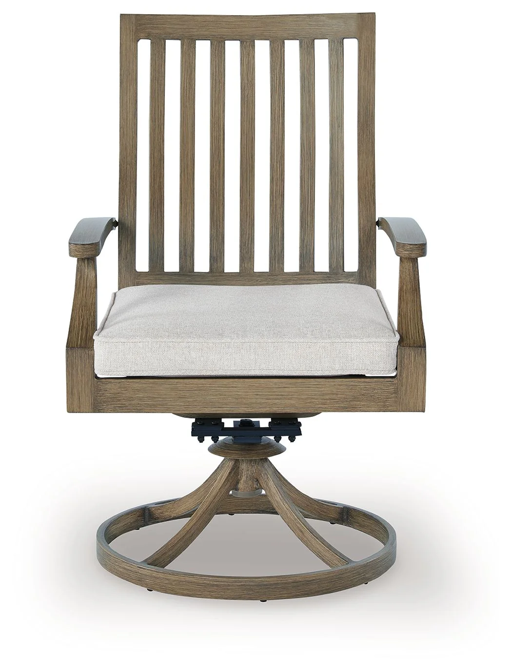 Rainier Ranch - Swivel Chair With Cushion (Set of 2) - Brown / Beige - Image 2