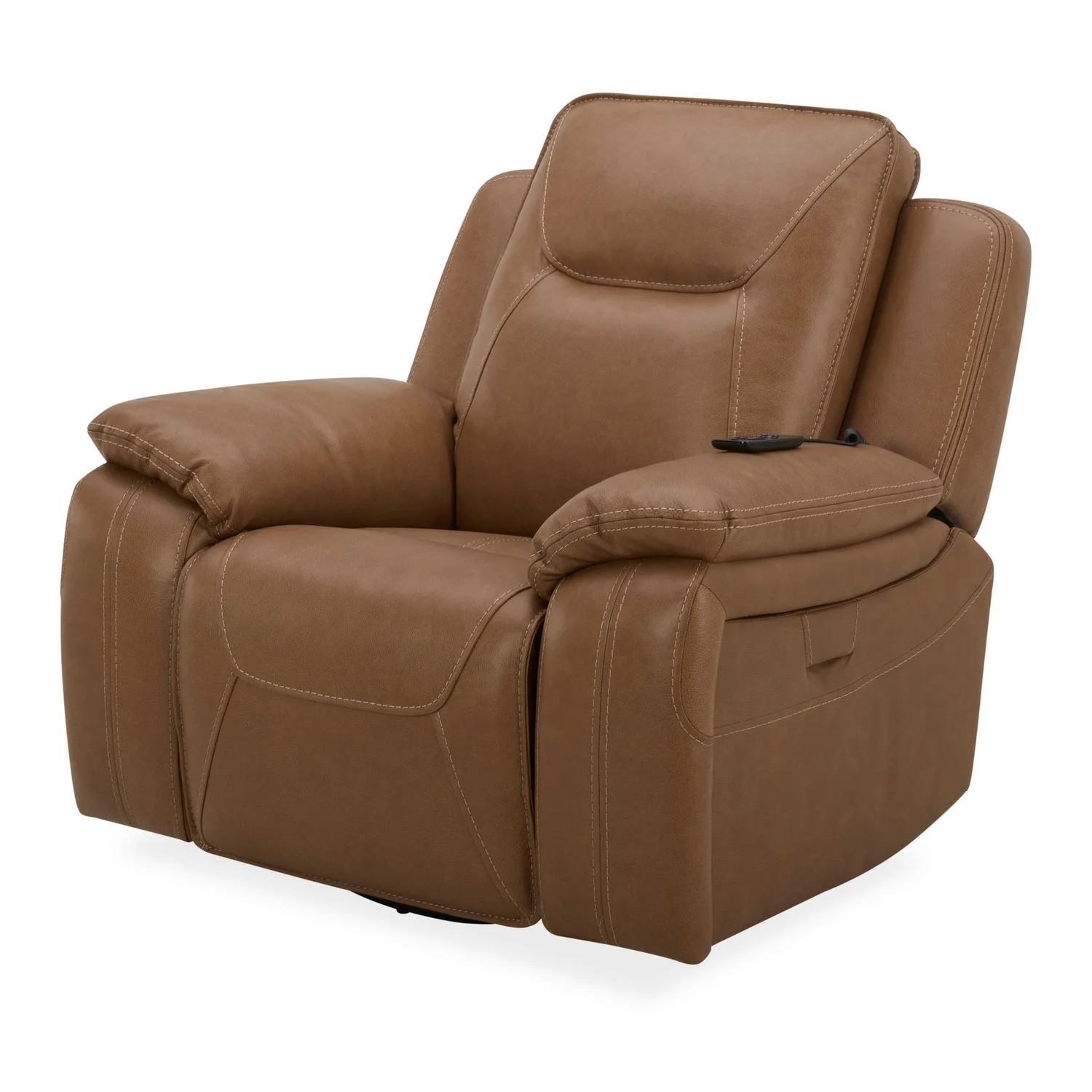 Callihan - Swivel Glider Recliner P3 - York Butternut - Image 2