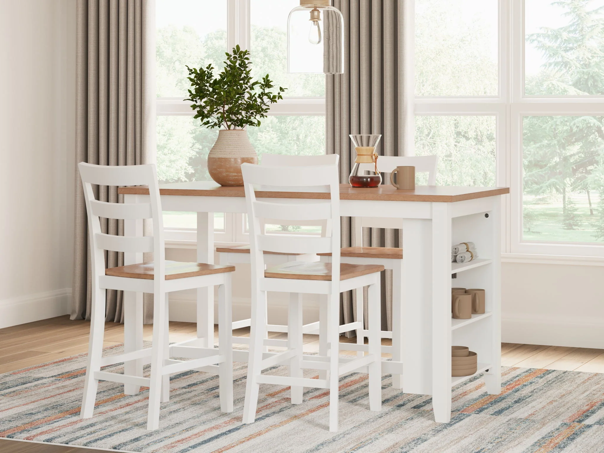 Gesthaven - Rectangular Dining Room Counter Set - Image 3