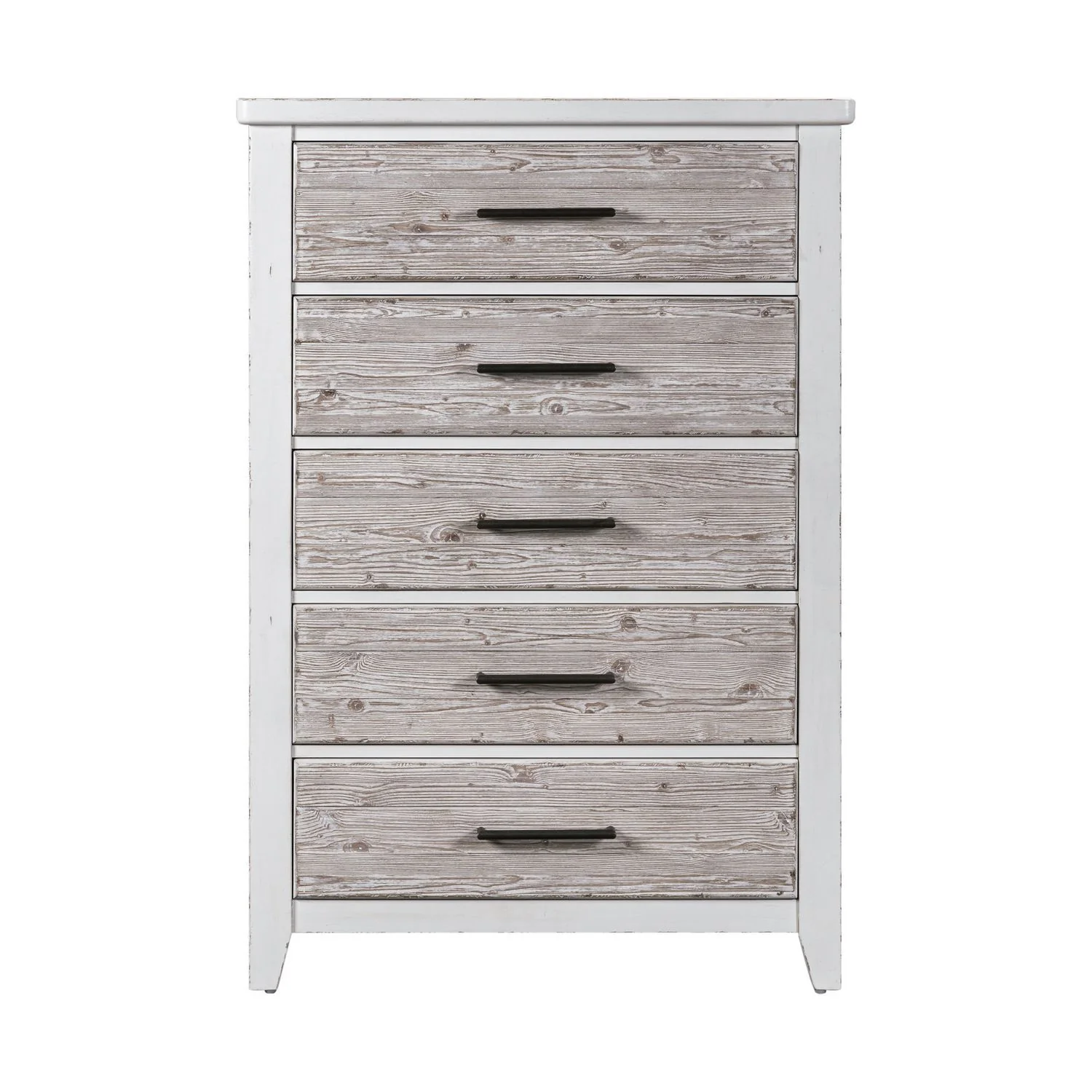 Backroads - 5 Drawer Chest - Weathered White - Image 2