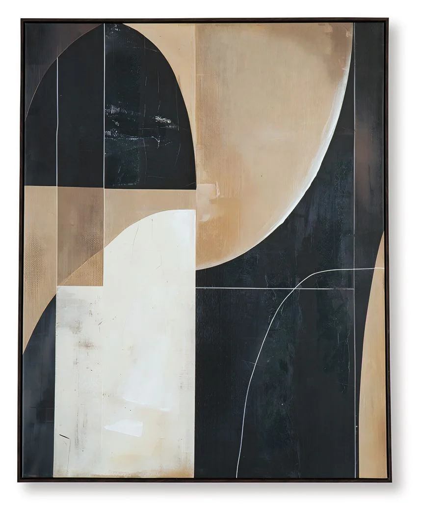 Ewanford – Wall Art – Black / Brown / Tan