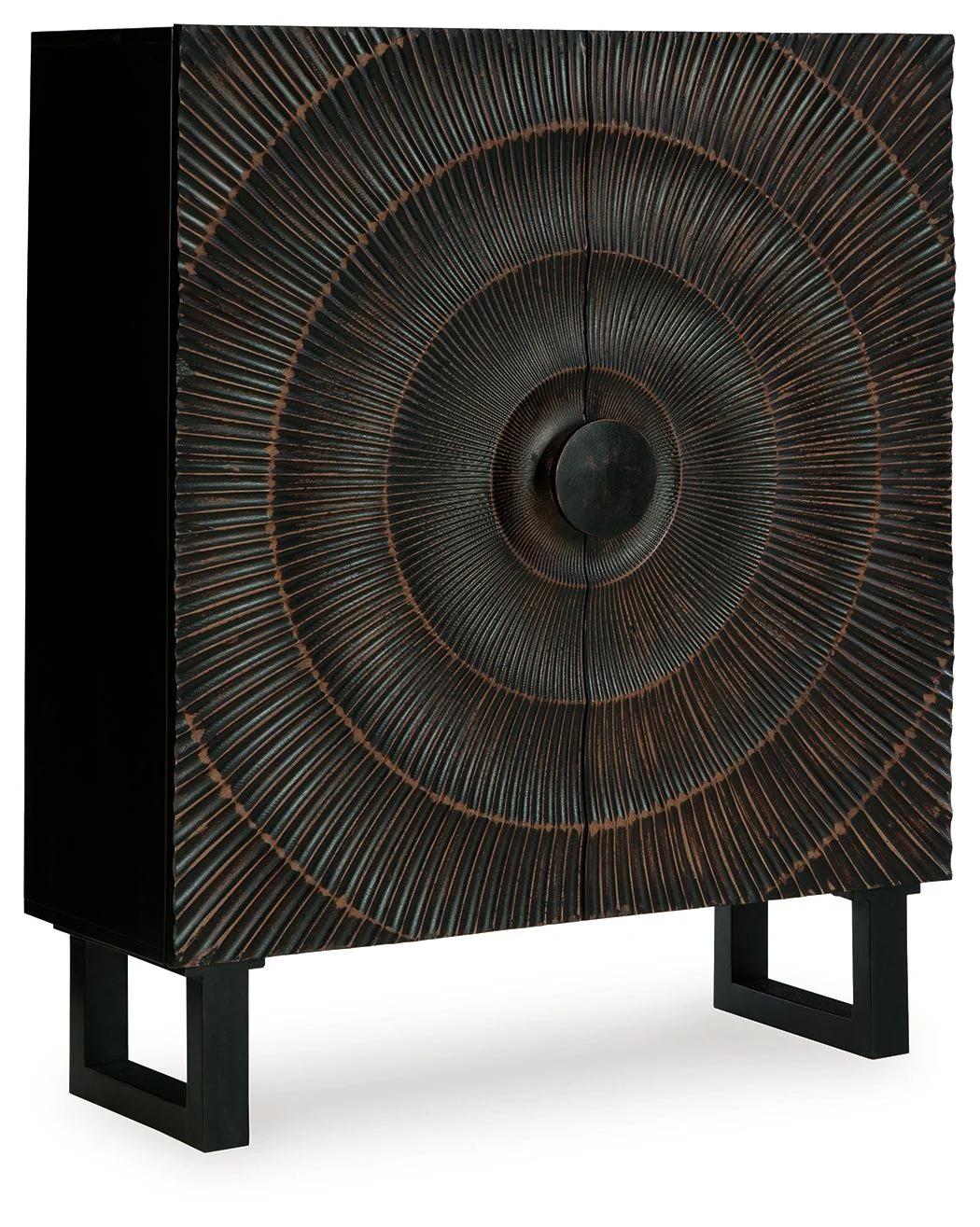 Fosterman – Accent Cabinet – Distressed Black