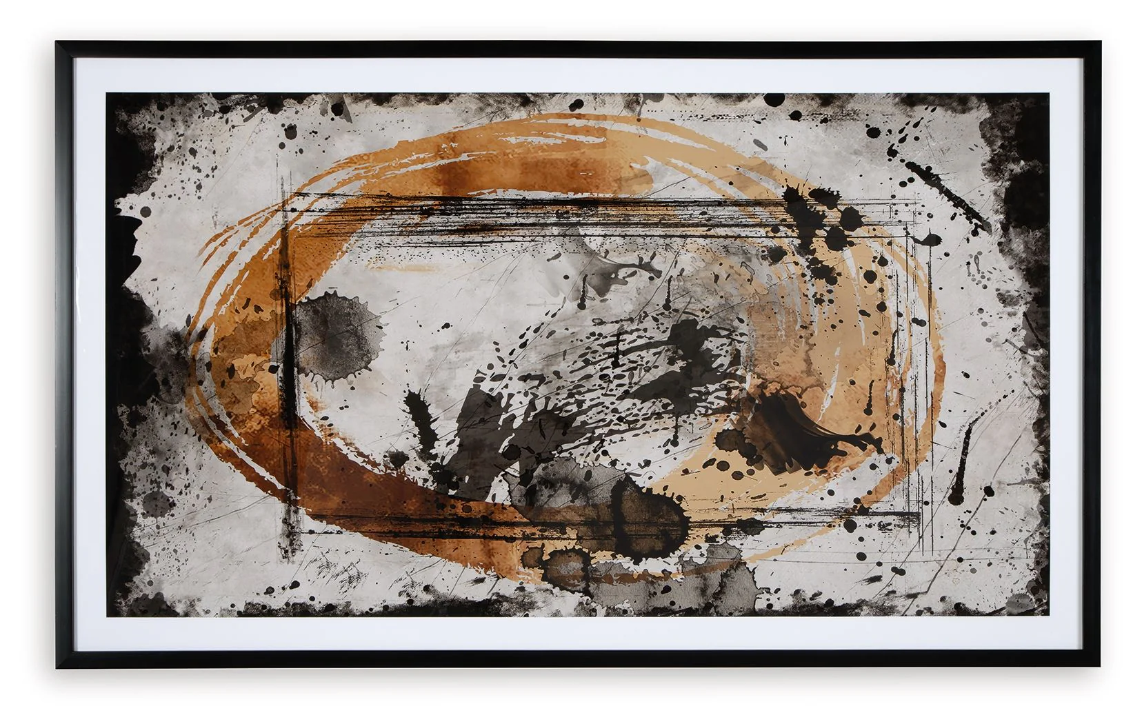 Clefting - Wall Art - Black / Caramel / Tan - Image 2