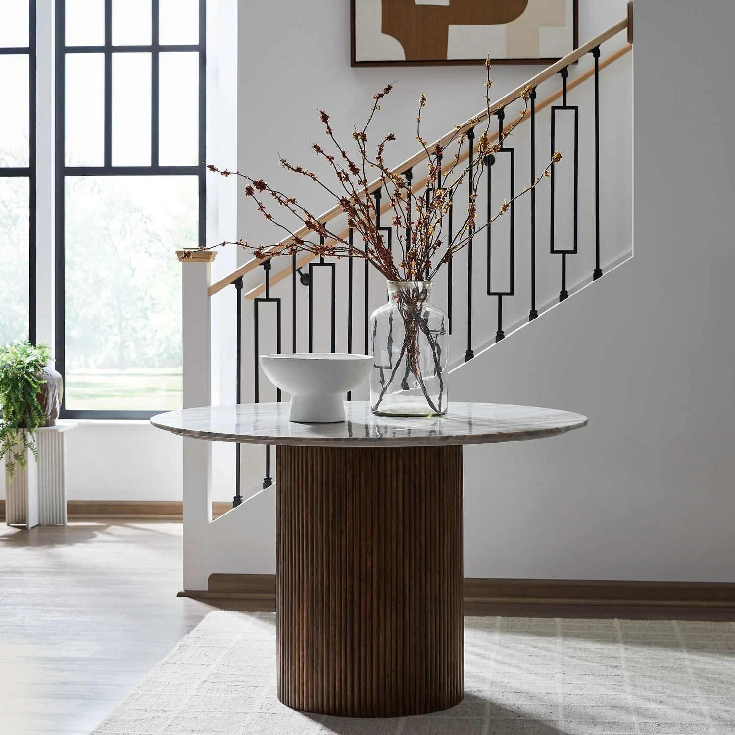 Kaleidoscope - Pedestal Table - Aged Whiskey - Image 1