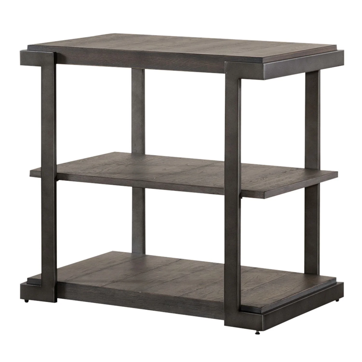 Modern View - 3 Piece Table Set (1 Oval Cocktail Table 2 End Tables) - Gauntlet Gray - Image 2