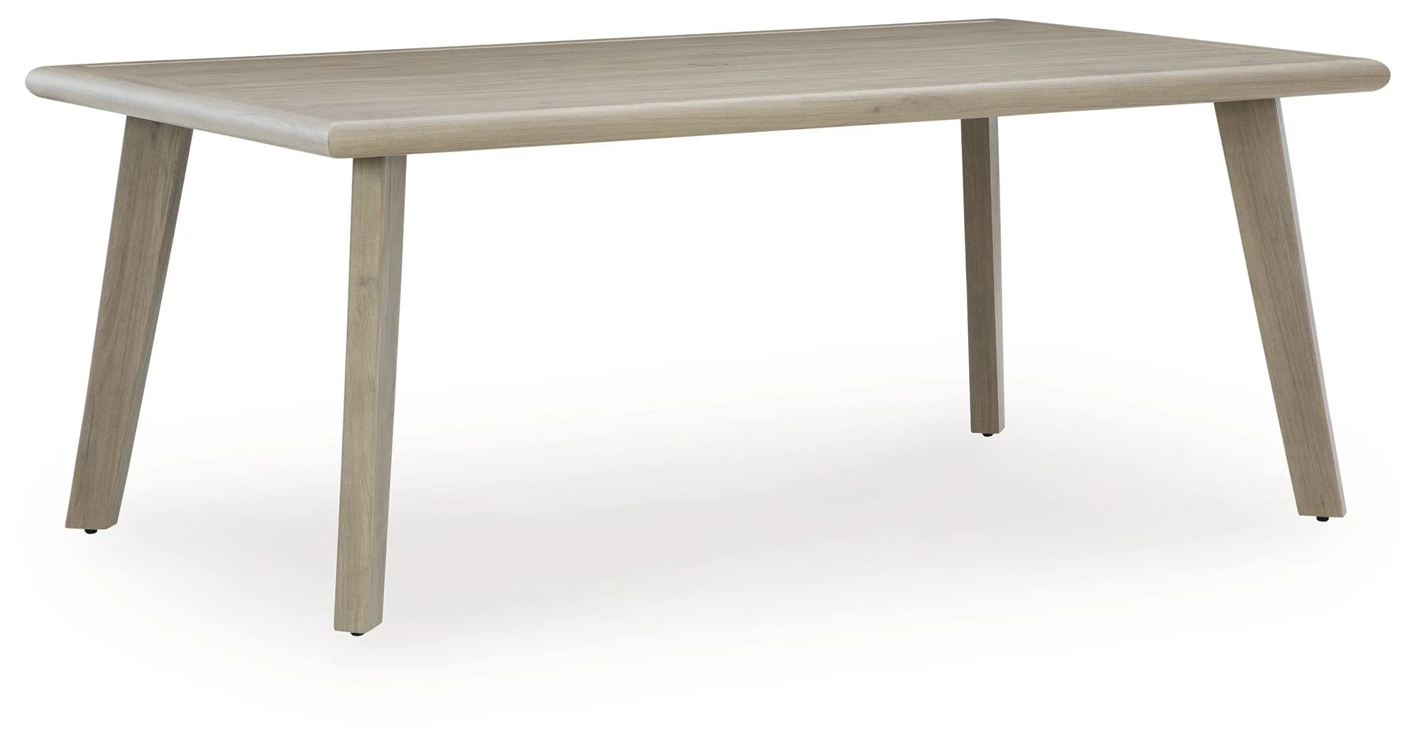 Cliff Trails - Rectangle Dining Table With Umbrella Option - Beige - Image 1