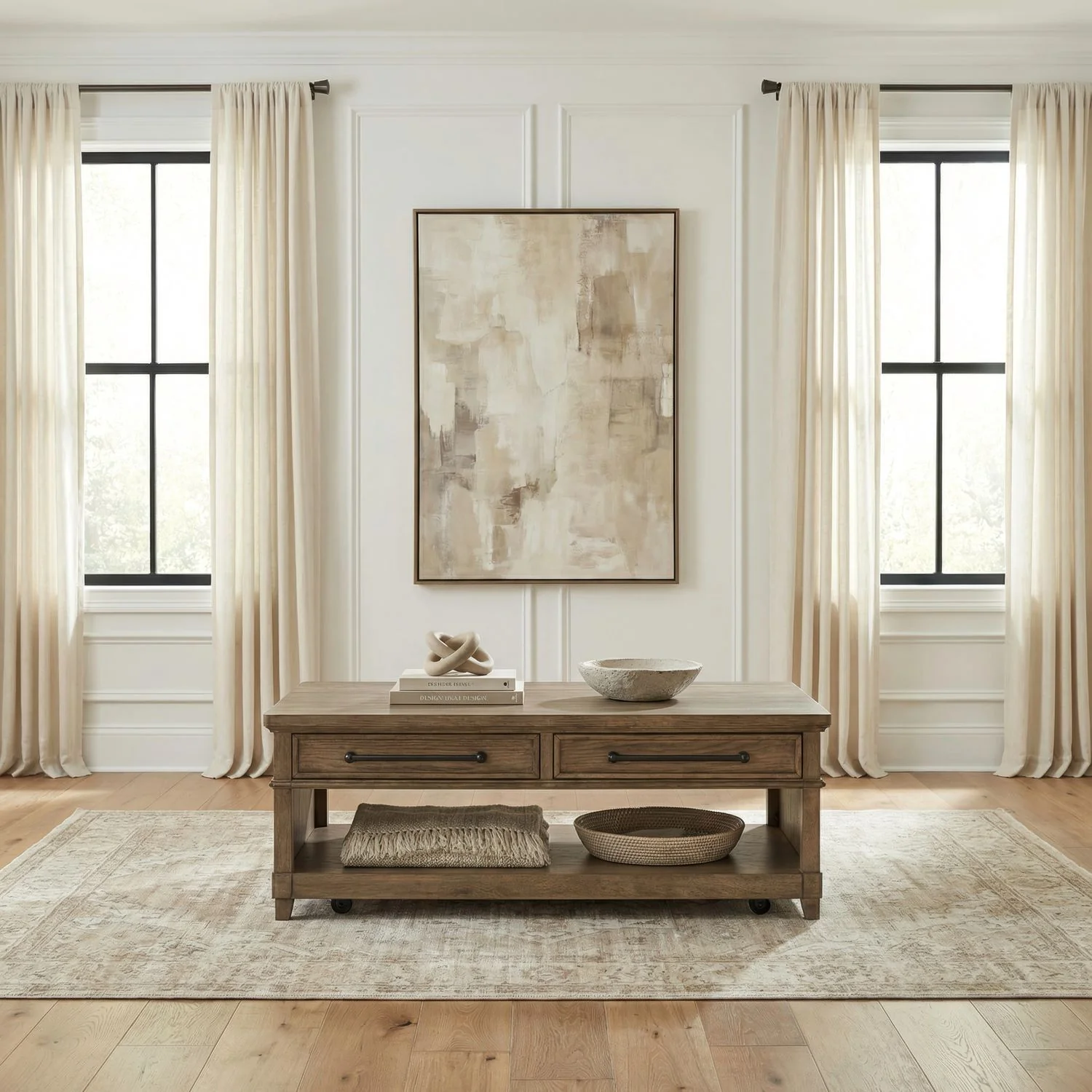 Artisan Home – Rectangular Cocktail Table – Sienna Stone