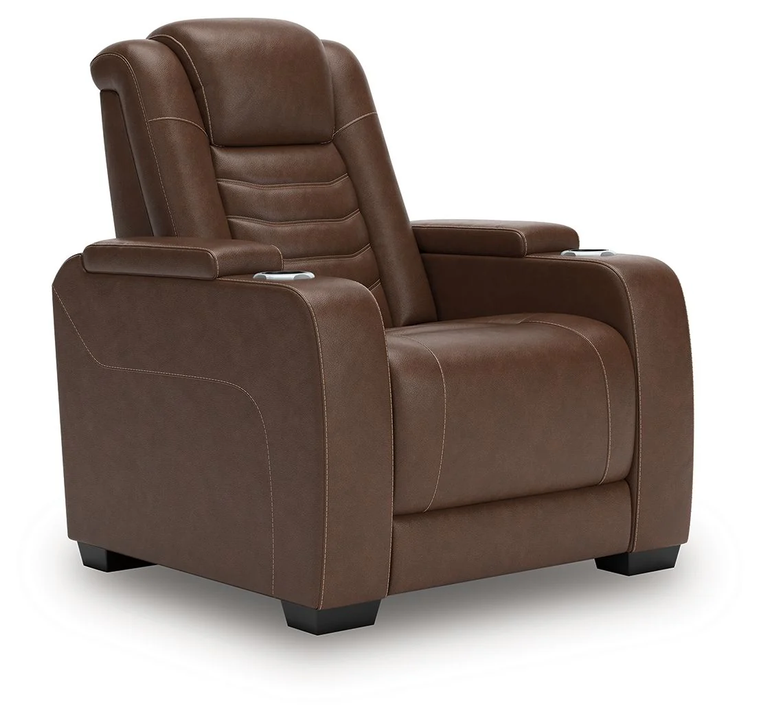 High Impact – Power Recliner / Adj Headrest – Tobacco