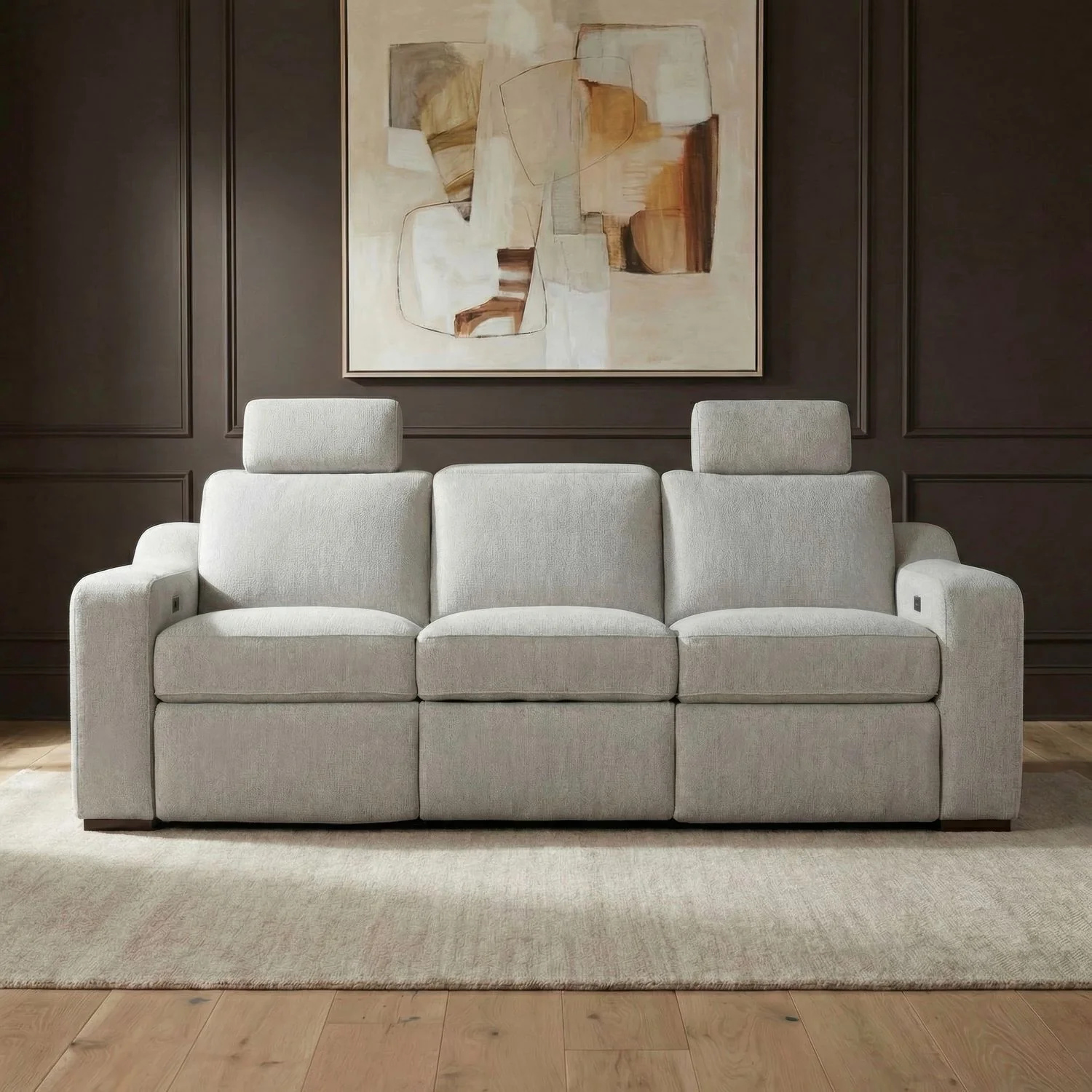 Archer – Sofa With Power Footrest & ZW – Hampstead Dove
