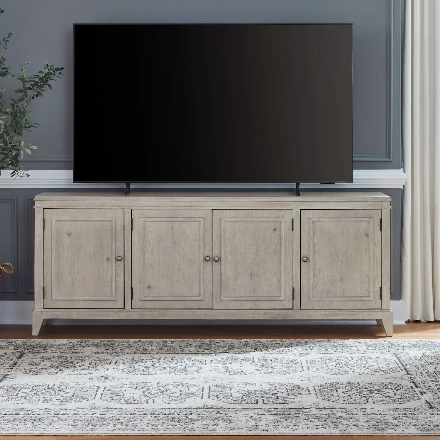 New Haven - 82'' TV Console - Sanctuary White - Image 1