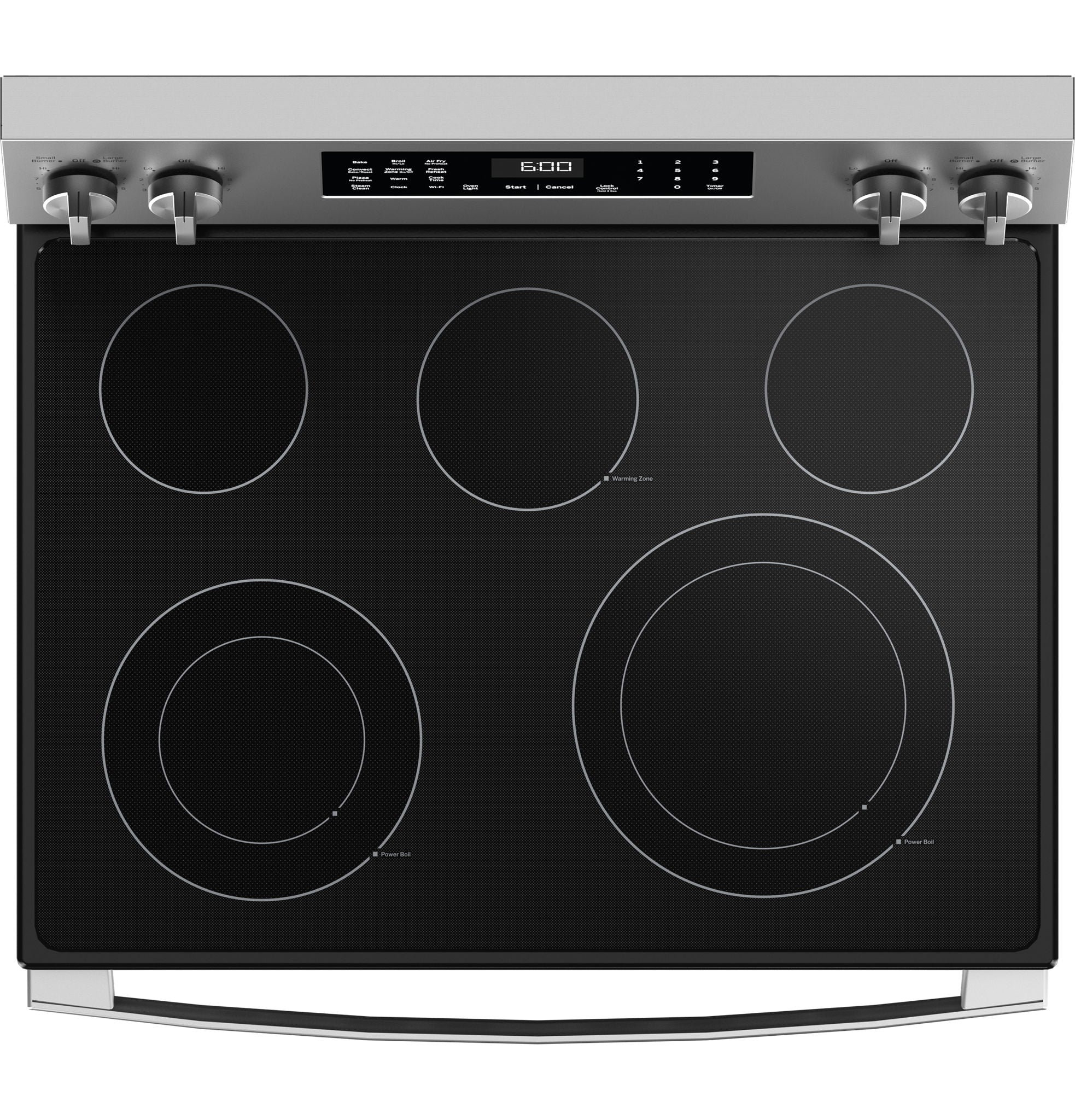 GE 30" Freestanding Electric Range, 5 Burners - Stainless Steel - Image 2