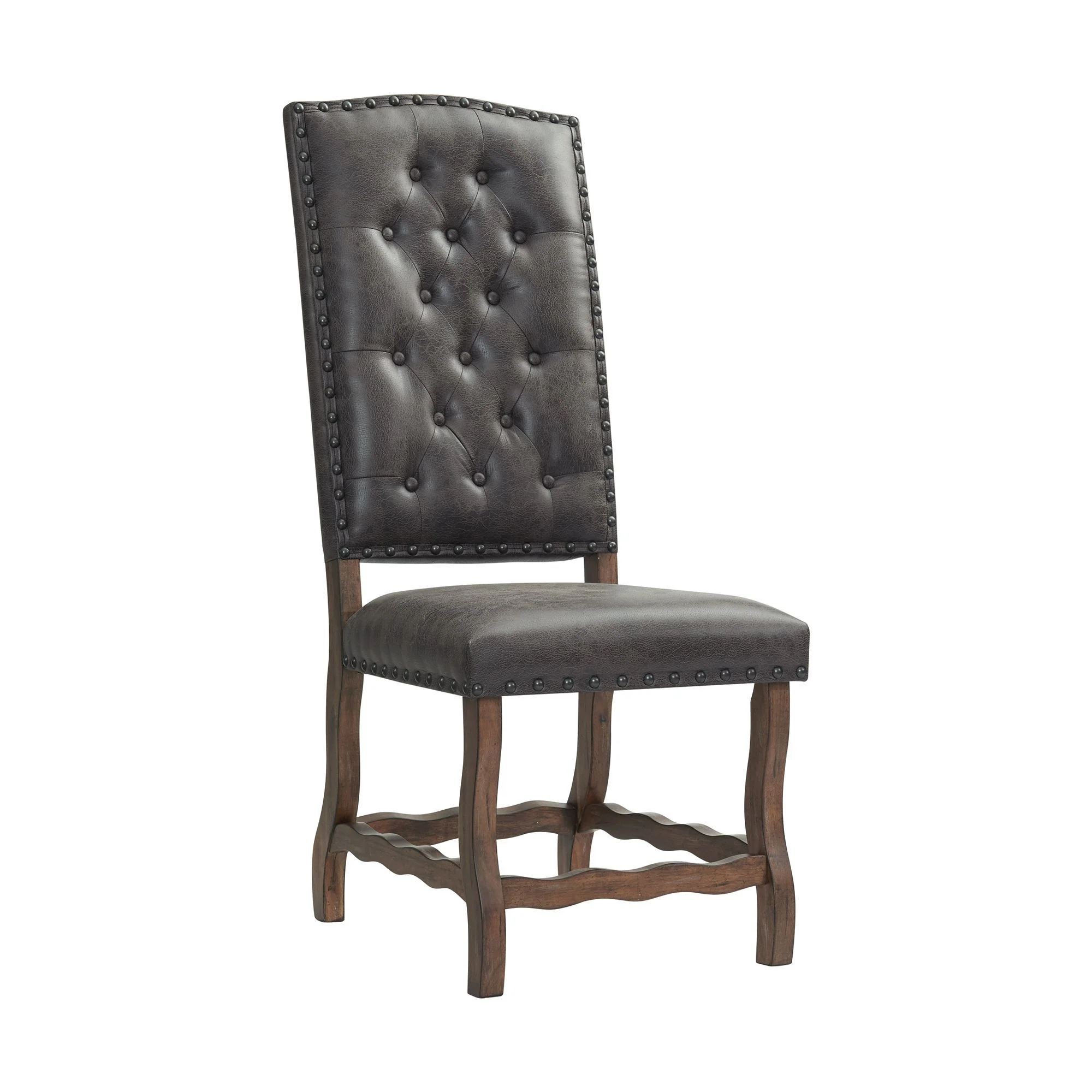 Gramercy - Tufted Tall Back Side Chair (Set of 2) - Chocolate - Image 2