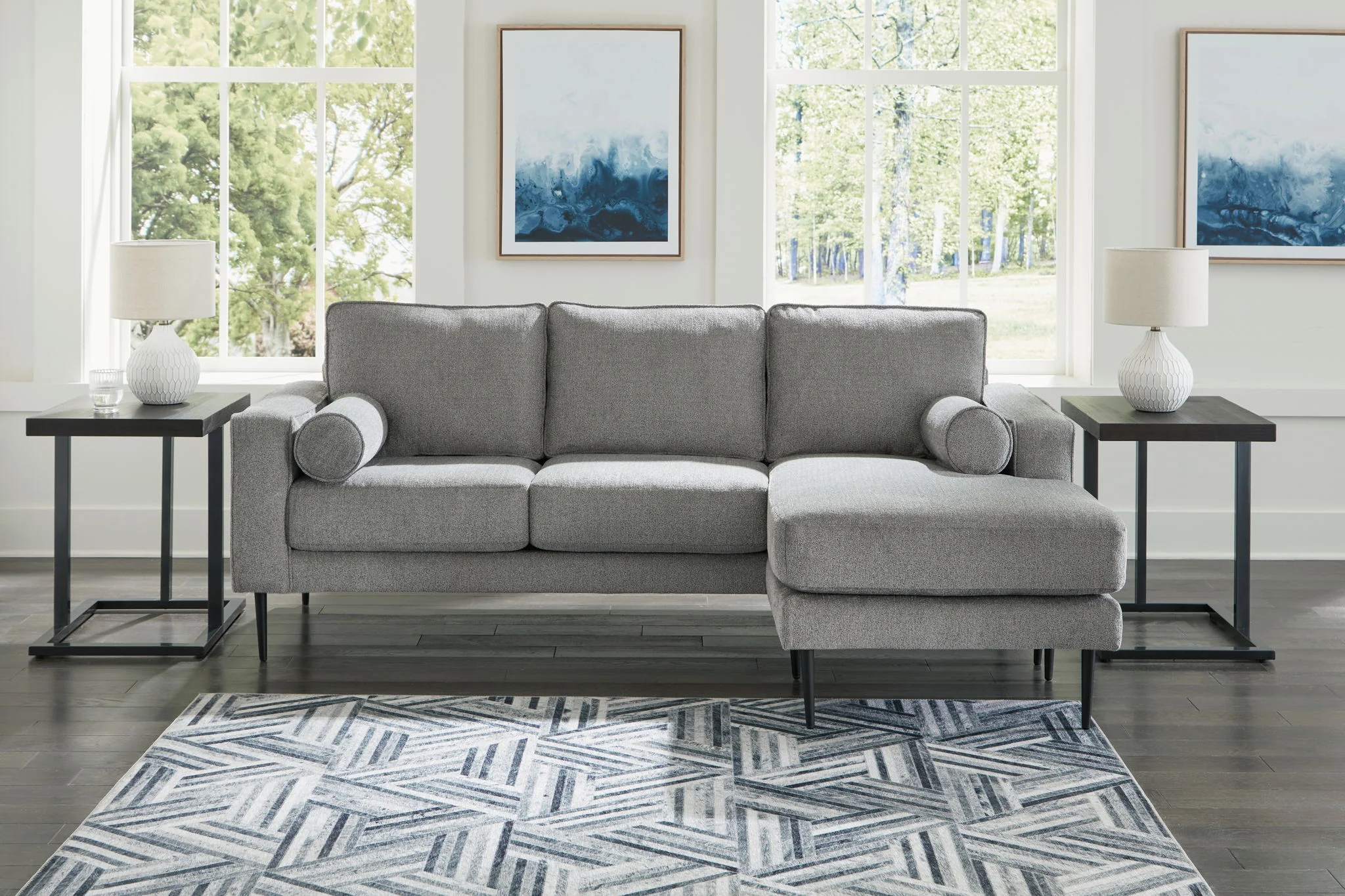 Hazela - Sofa Chaise - Charcoal - Image 3