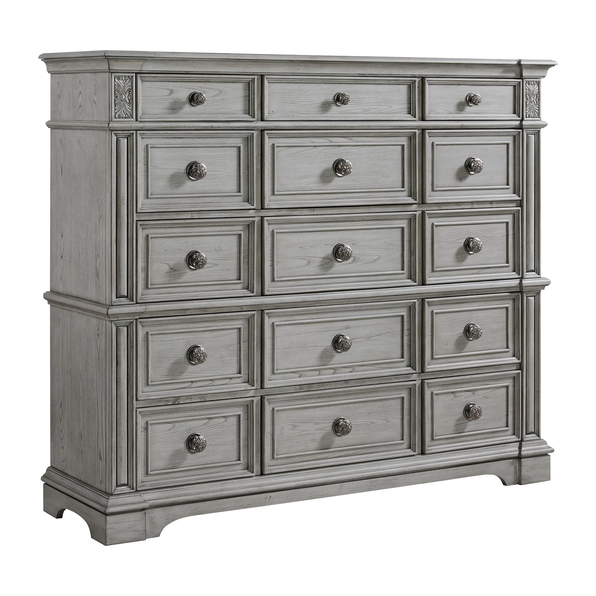 Glenmore - 15-Drawer Mansion Chest - Aged Gray - Image 1