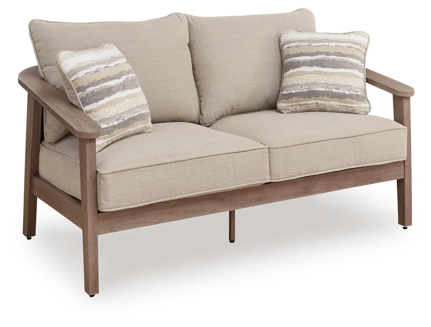 Harmony Headlands – Loveseat With Cushion – Natural / Gray