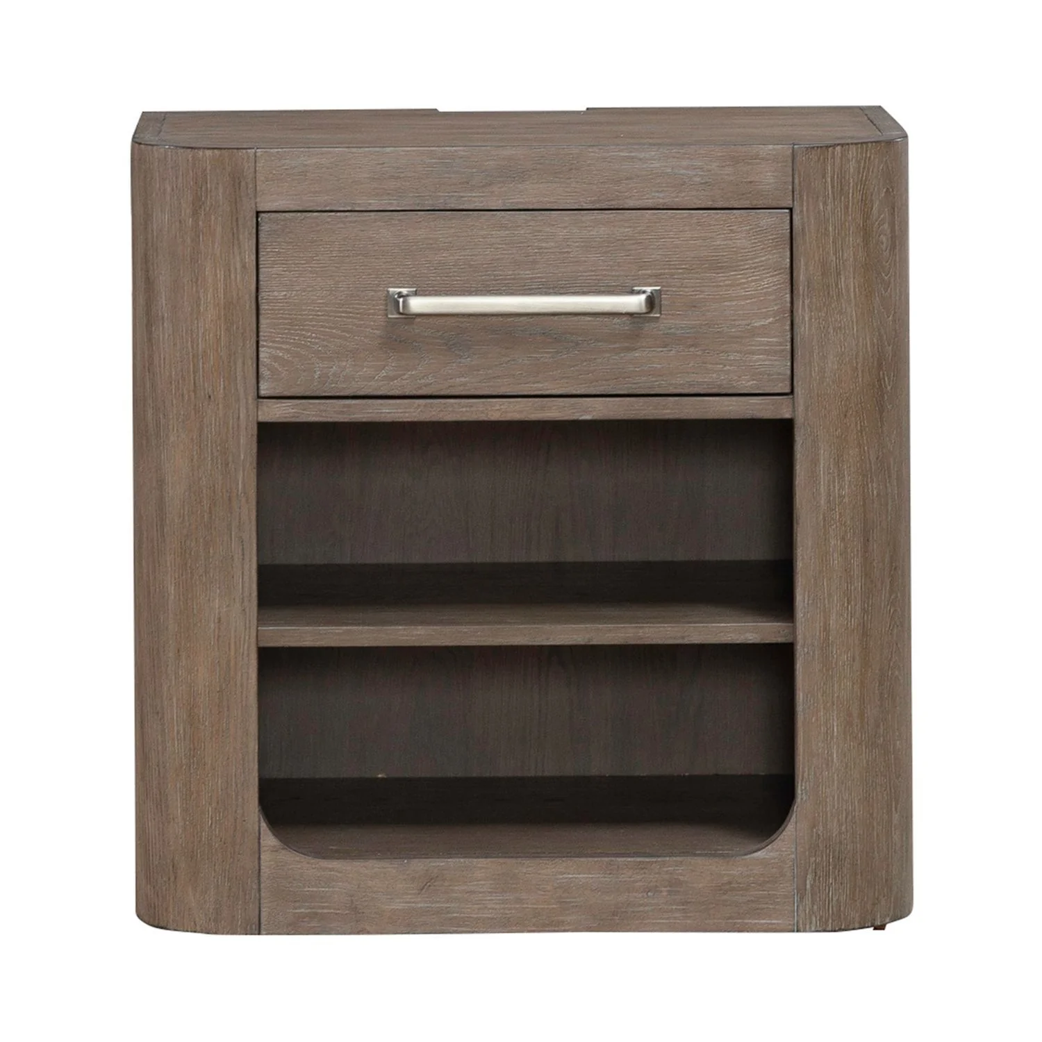 South Bend - Open Nightstand With Charging Station - Burnished Clay - Image 3