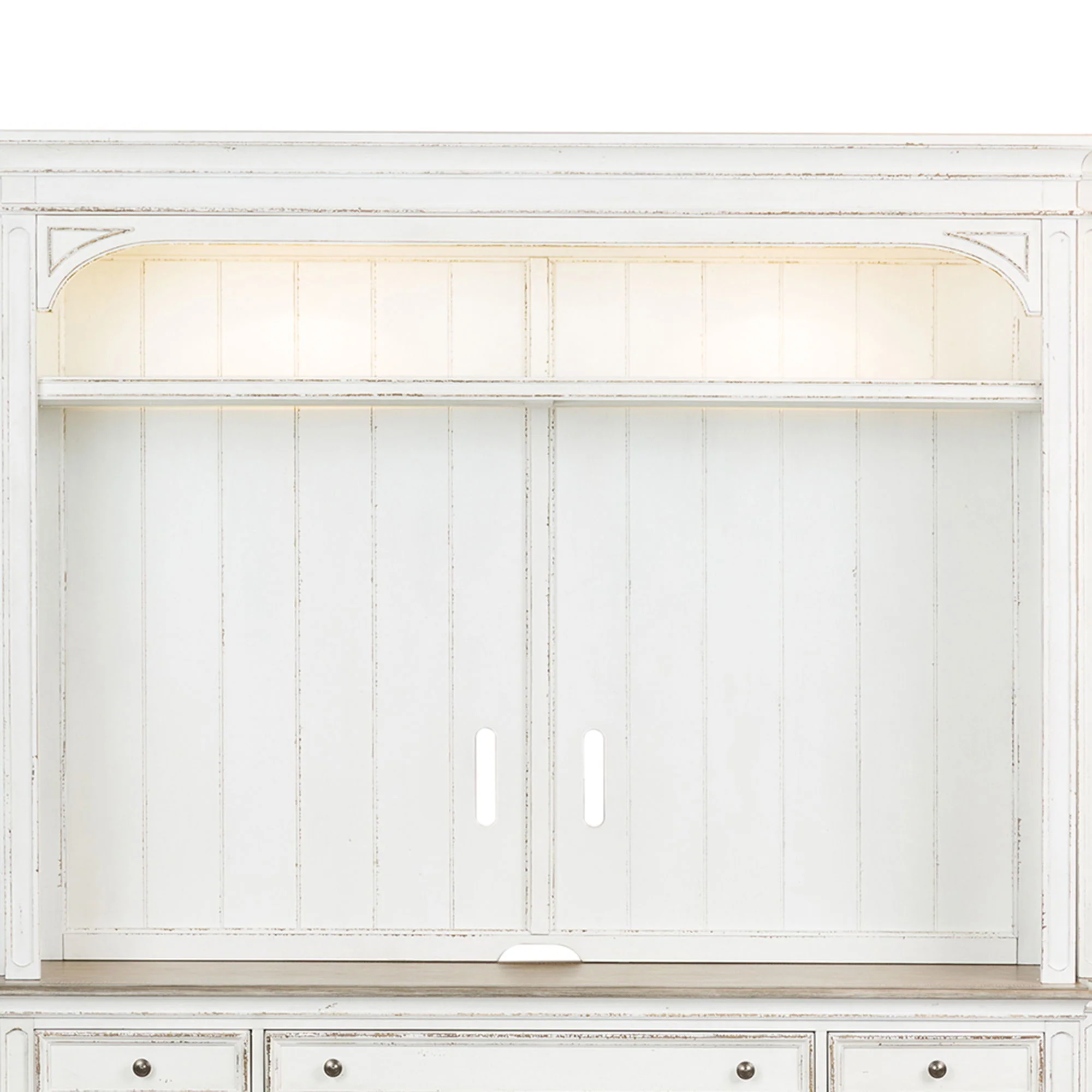 Magnolia Manor - Entertainment Hutch - Antique White - Image 3