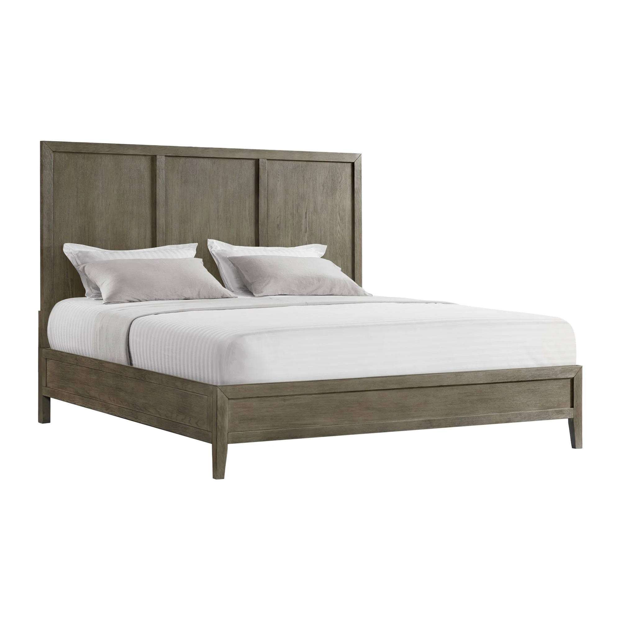 Versailles Contemporary – King Low Footboard And 4 Slats With 8 Support Legs – Gray