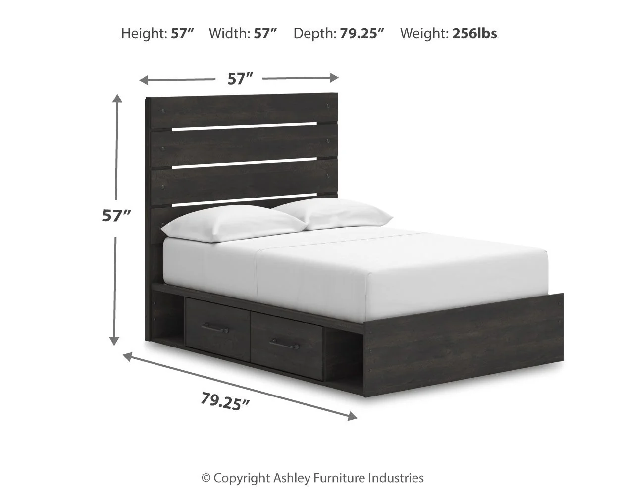 Hollivern - Panel Bed With Storage - Image 3