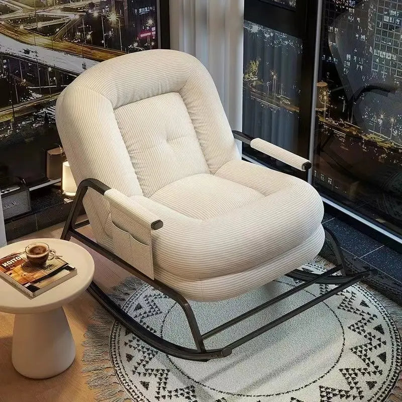 Modern Luxury Relaxing Cozy Padded Rocking Chair - Image 3