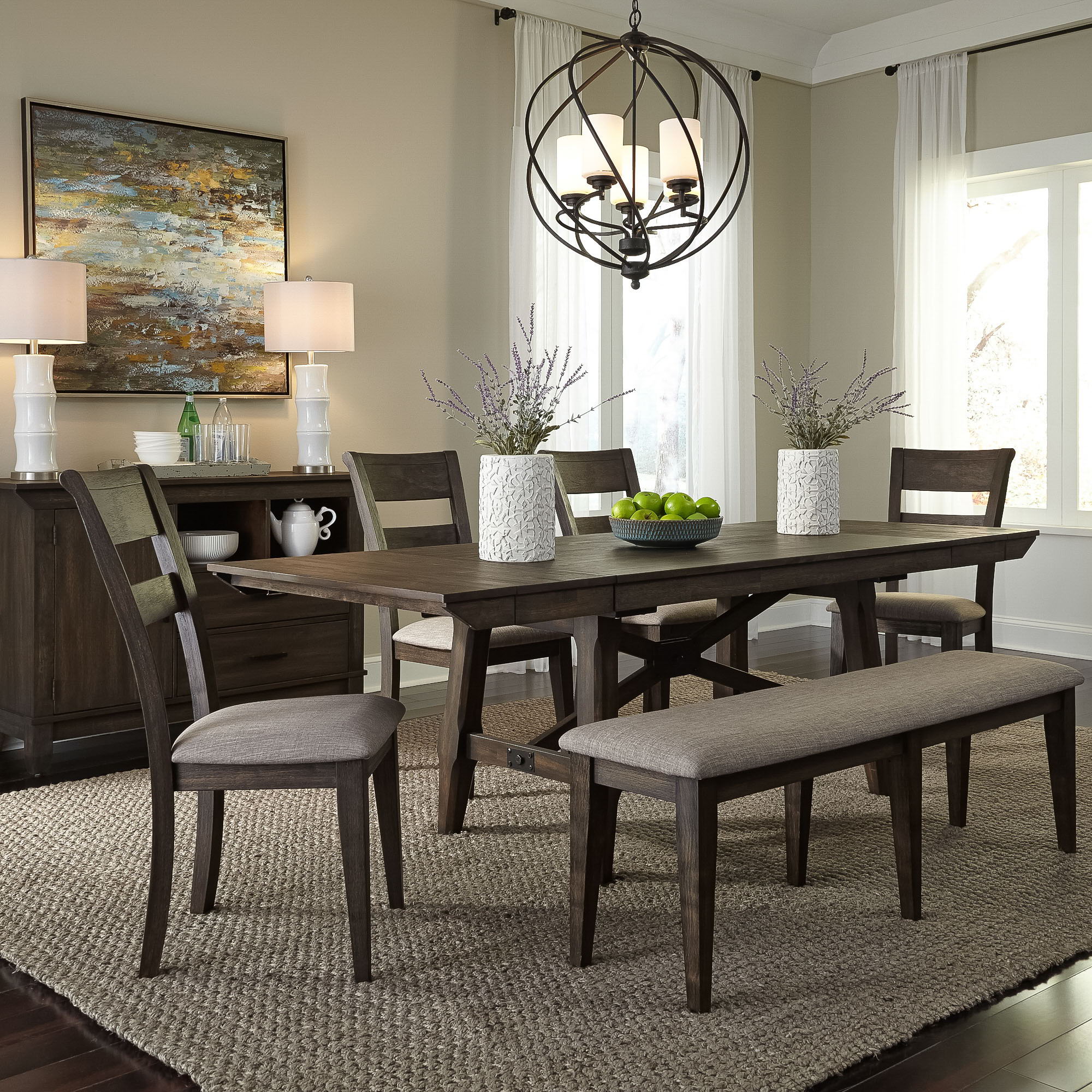 Double Bridge - Trestle Table Set - Image 2
