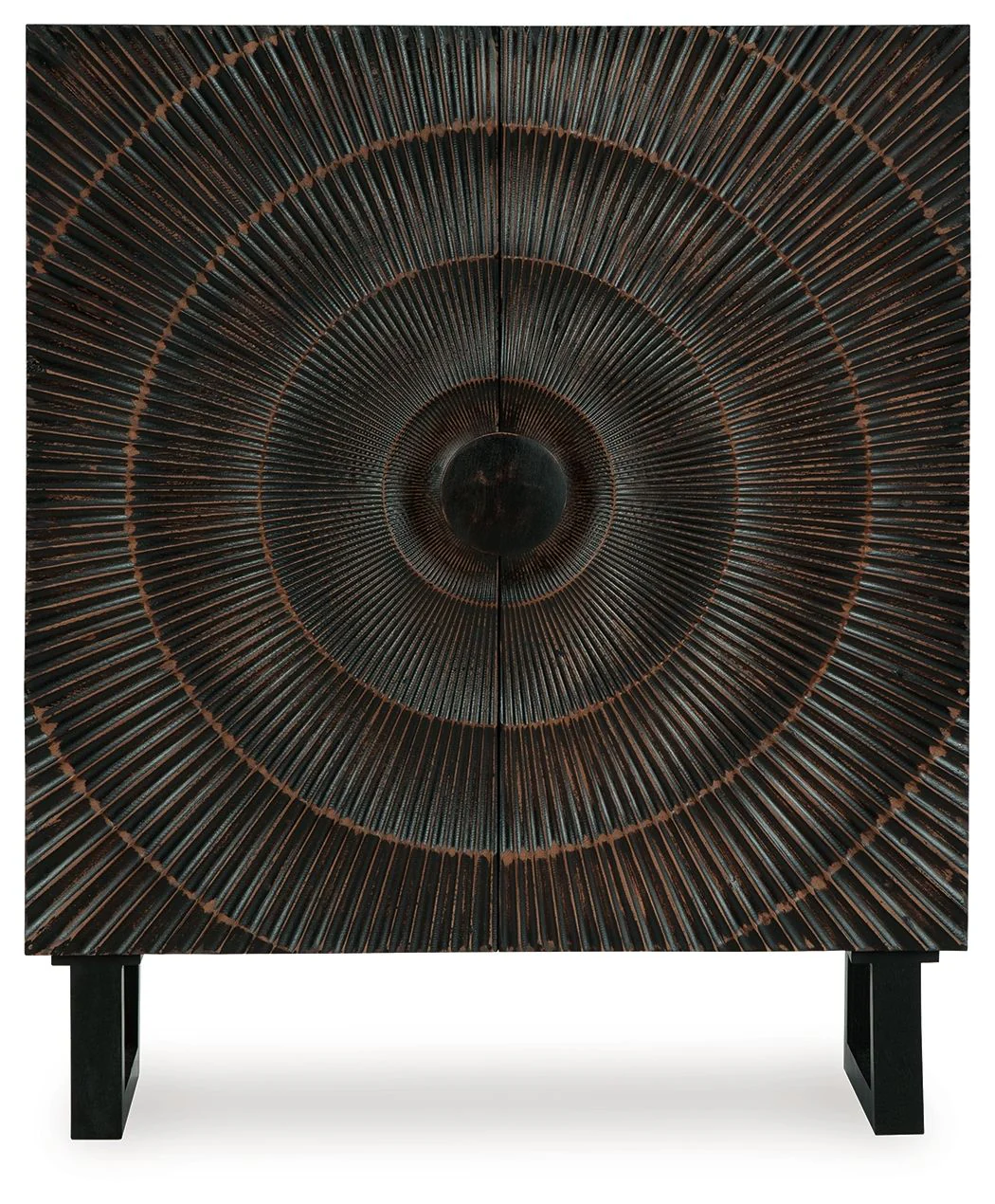 Fosterman - Accent Cabinet - Distressed Black - Image 3