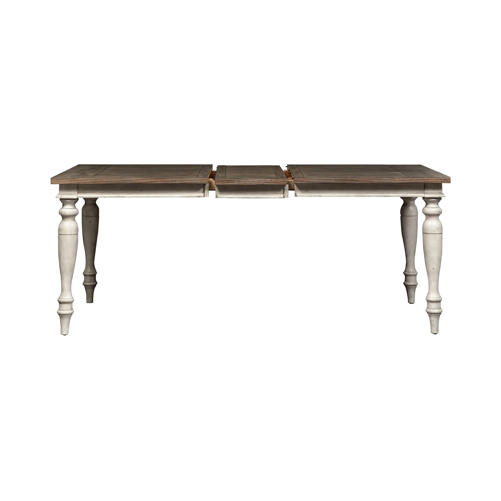Whitney - Rectangular Leg Table - Antique Linen / Weathered Gray - Image 2