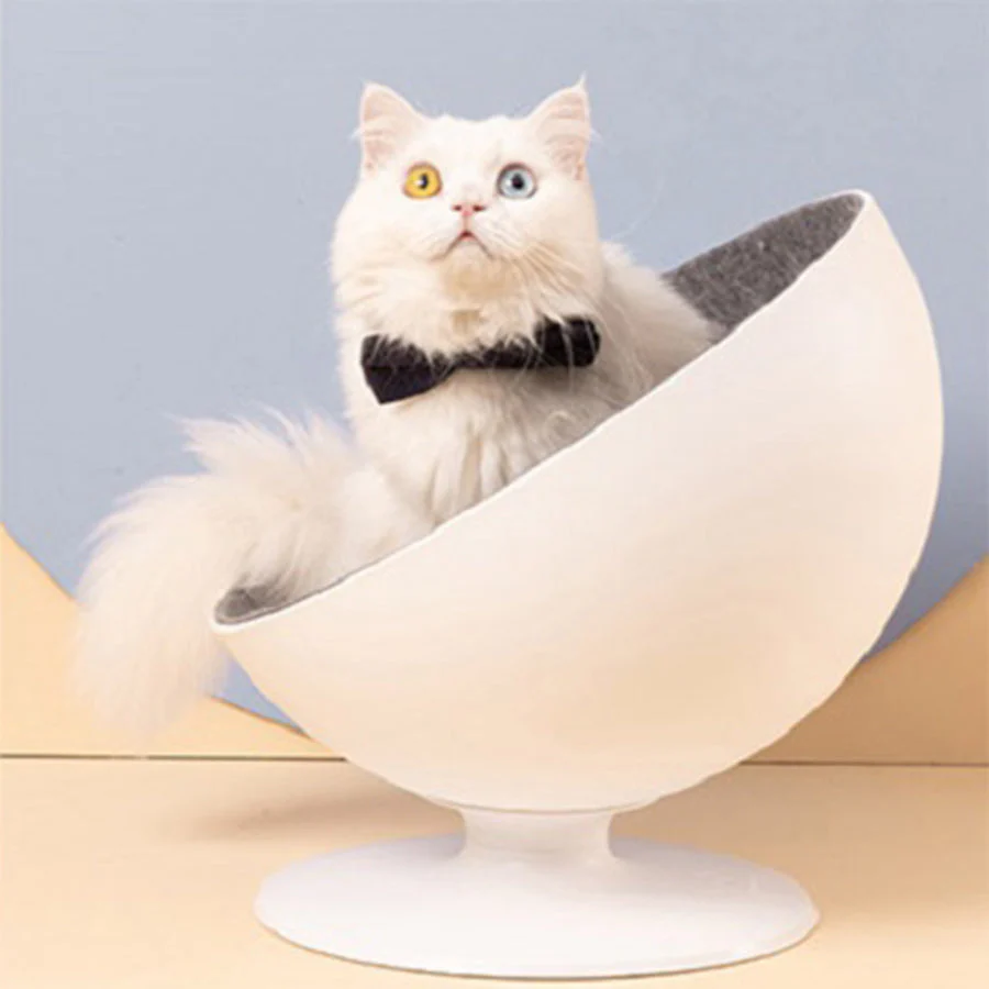 Elegant Rotating Interactive Cat Hammock Bed - Image 2