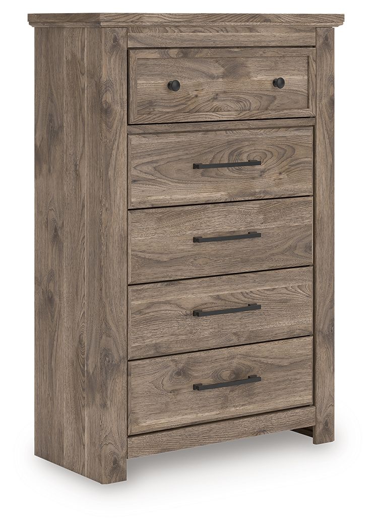 Rusticott - Five Drawer Chest - Brown - Image 1