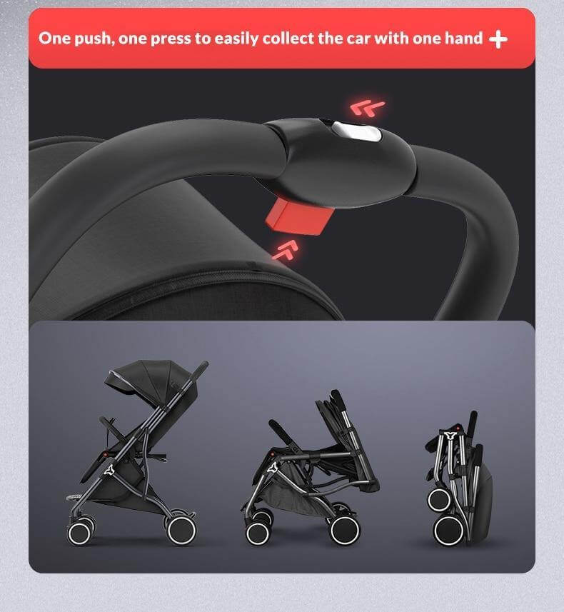 Easy Travel Foldable Modern Baby Stroller - Image 2