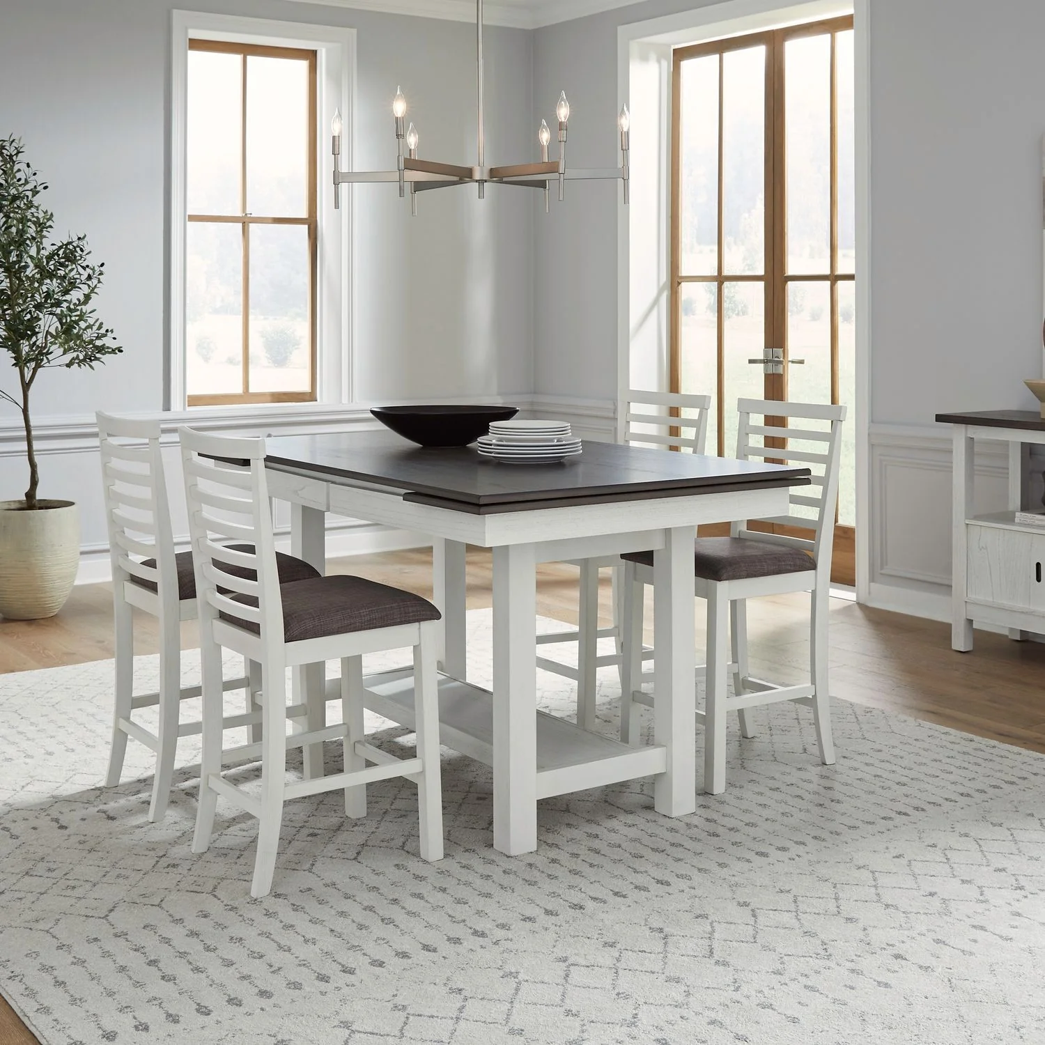 Brook Bay - Gathering Dining Room Trestle Table Set - Image 1