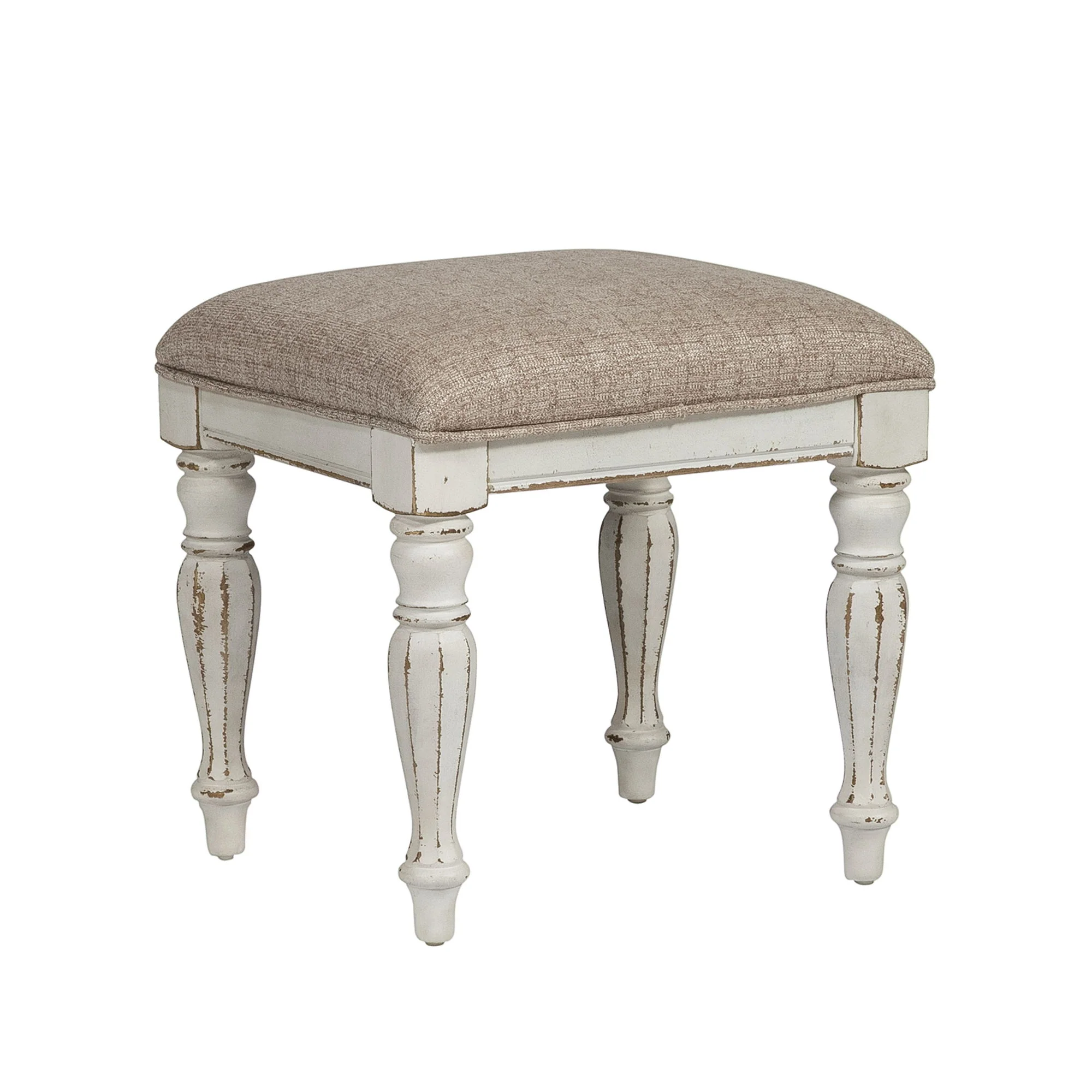 Magnolia Manor - Vanity Stool - Antique White - Image 1