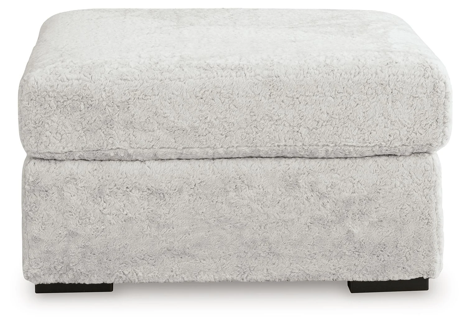 Cuddle Plush - Oversized Accent Ottoman - Arctic - Image 3